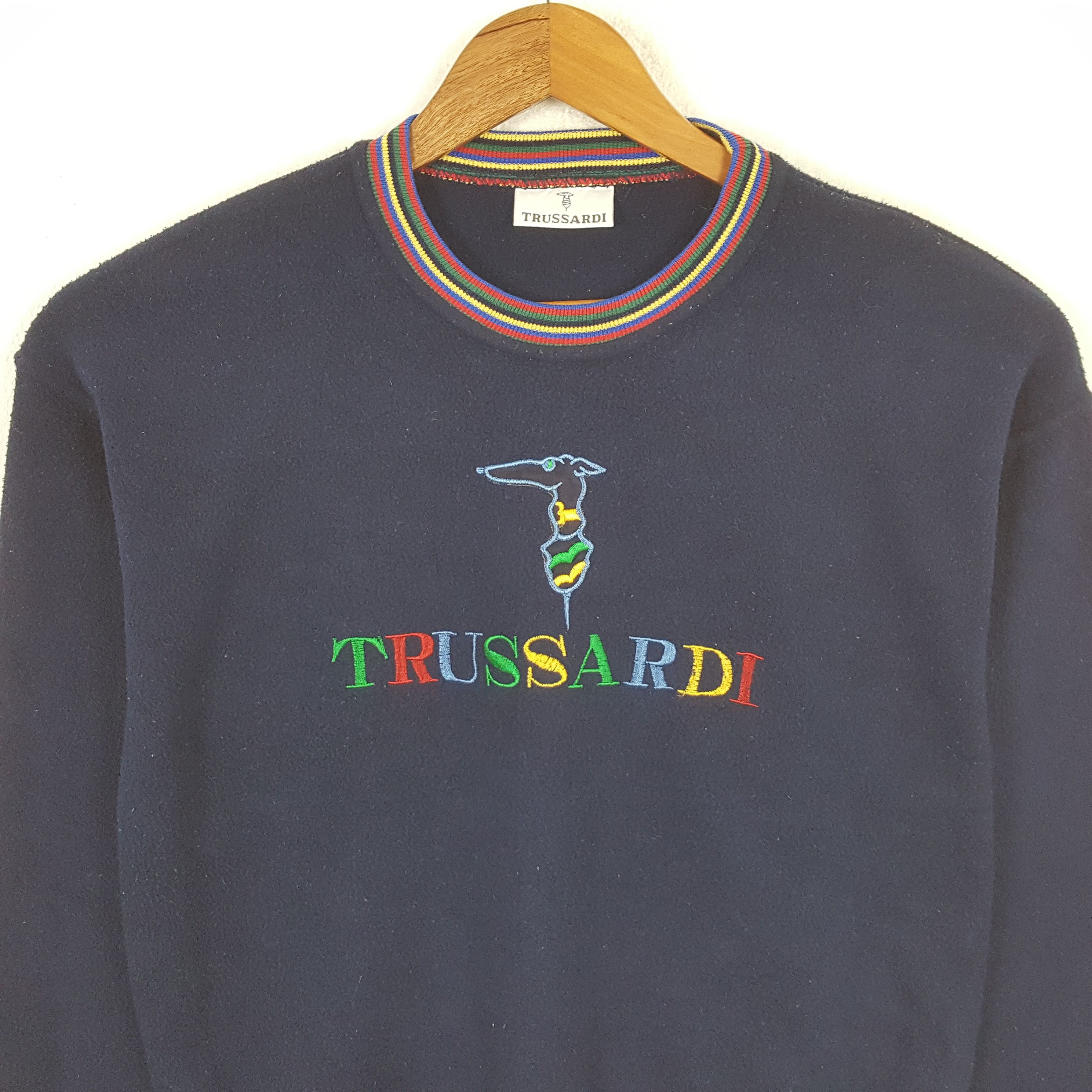 Trussardi × Vintage Vintage TRUSSARDI Italian Fashion Brand Sweatshirt Size US S / EU 44-46 / 1 - 2 Thumbnail