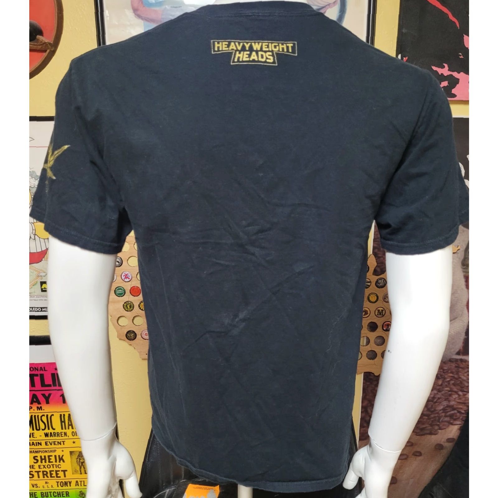 Vintage Heavyweight Heads T-Shirt Medium Black Cotton Mens Graphic Tee Trick Trick OG Marijuana Weed 90s? Size US M / EU 48-50 / 2 - 4 Thumbnail