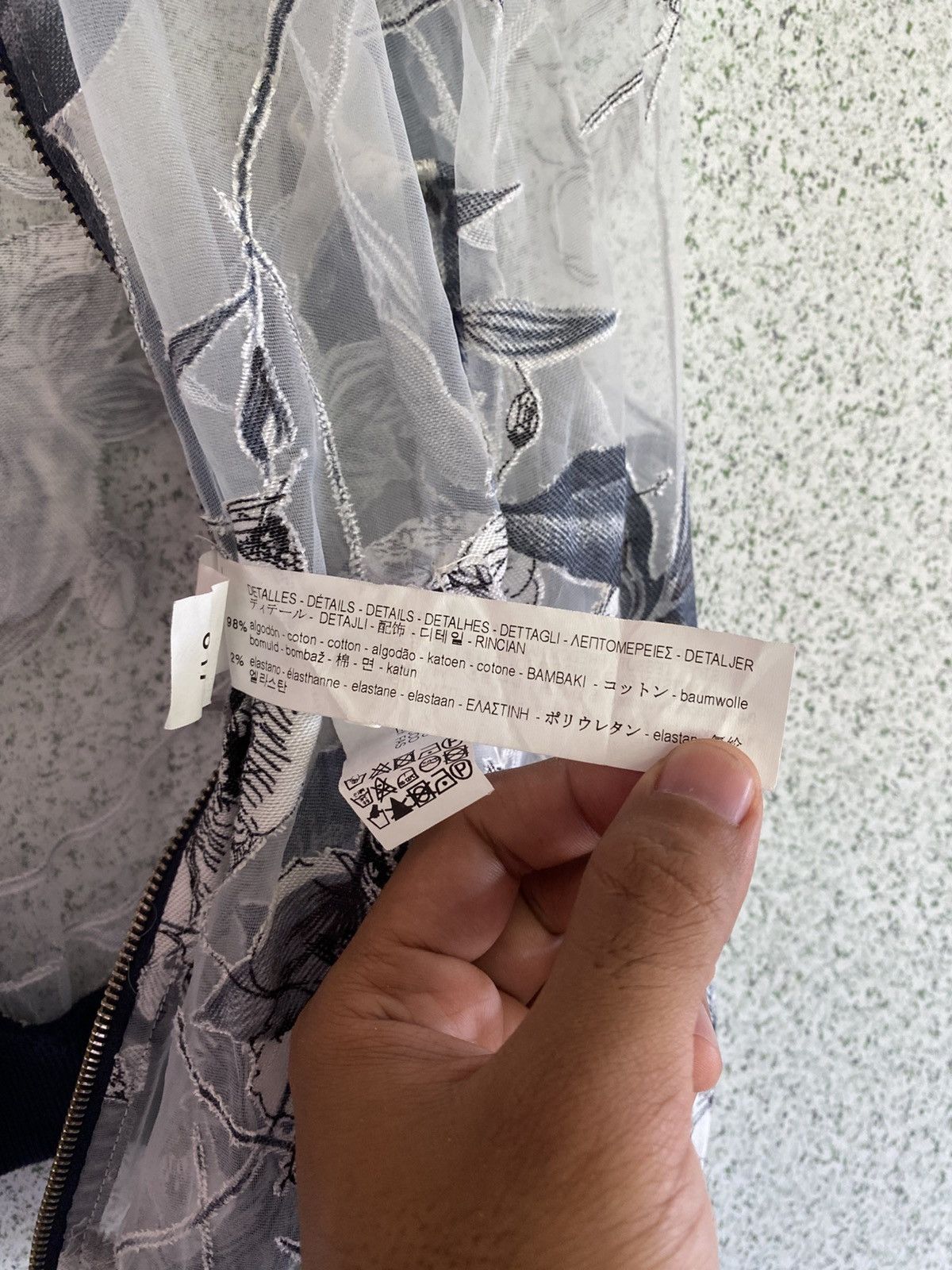 Zara Z1975 Zara Floral Mesh Bomber – Soft Grunge/Romantic Street Size S / US 4 / IT 40 - 10 Thumbnail