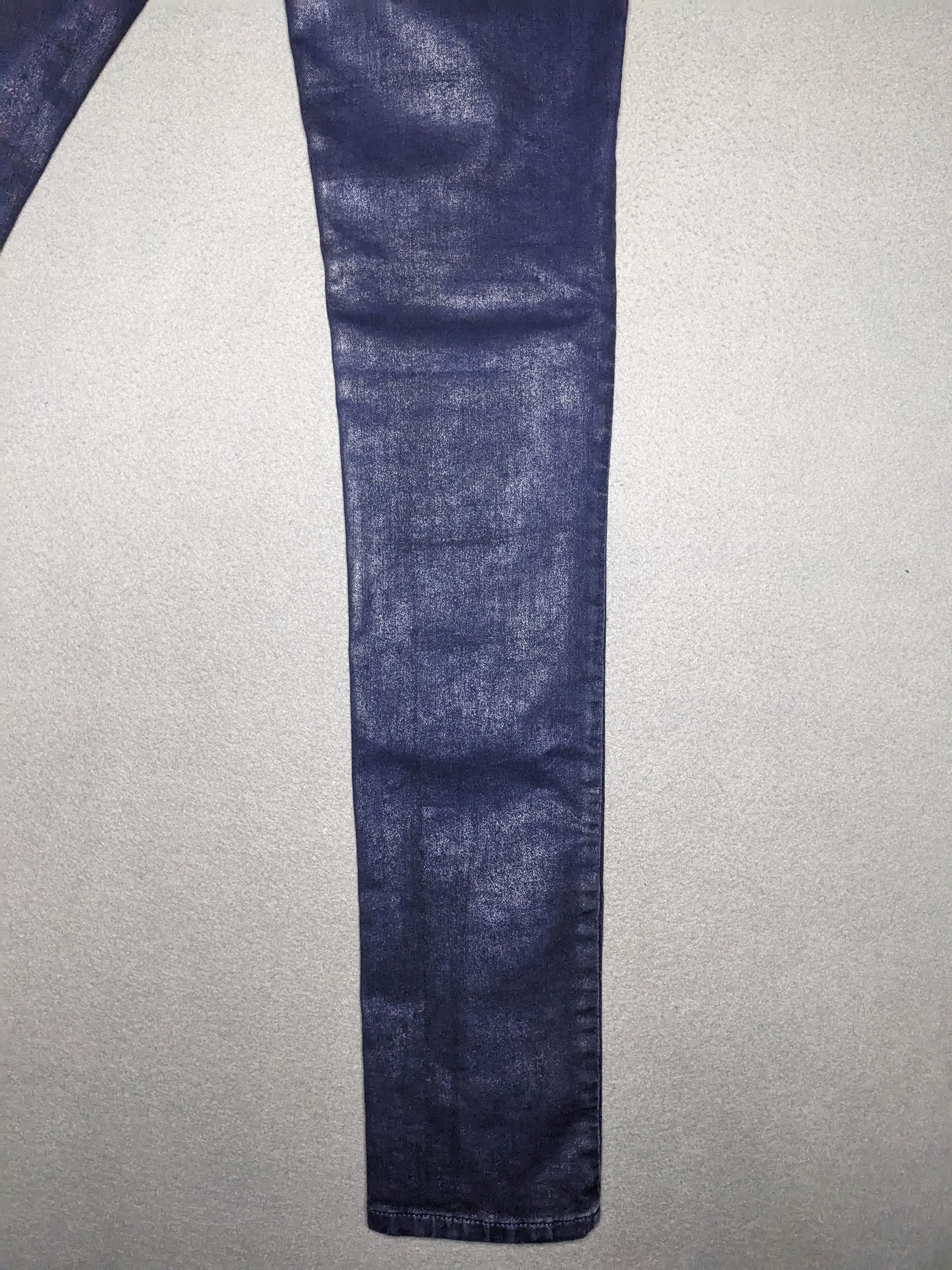 Diesel Diesel Livier SP Jeans Coated Denim 28x33 Skinny Low Rise Size 26" / US 2 / IT 38 - 12 Thumbnail