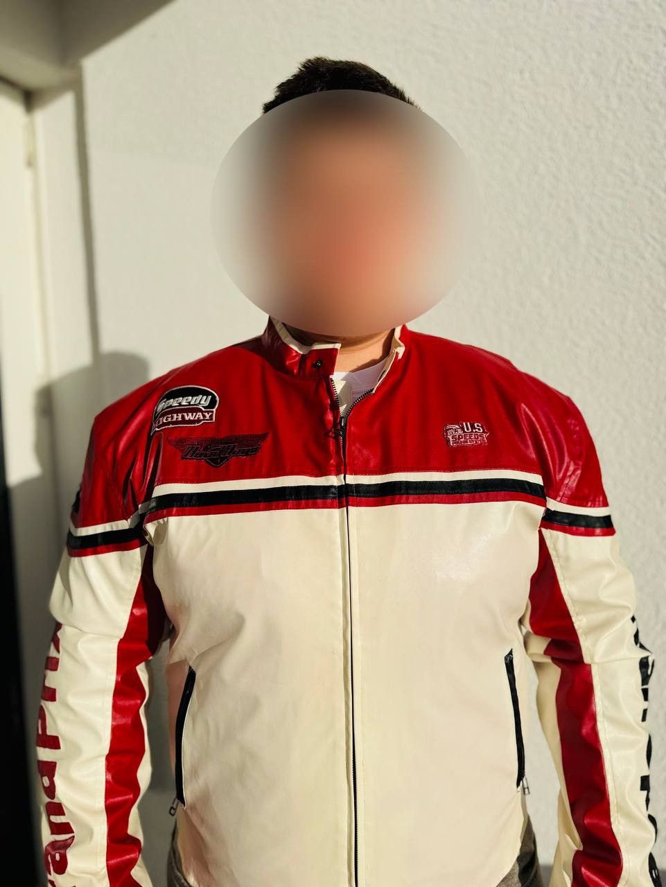 Vintage Vintage Moto Leather Jacket Streetwear Size US XL / EU 56 / 4 - 6 Thumbnail