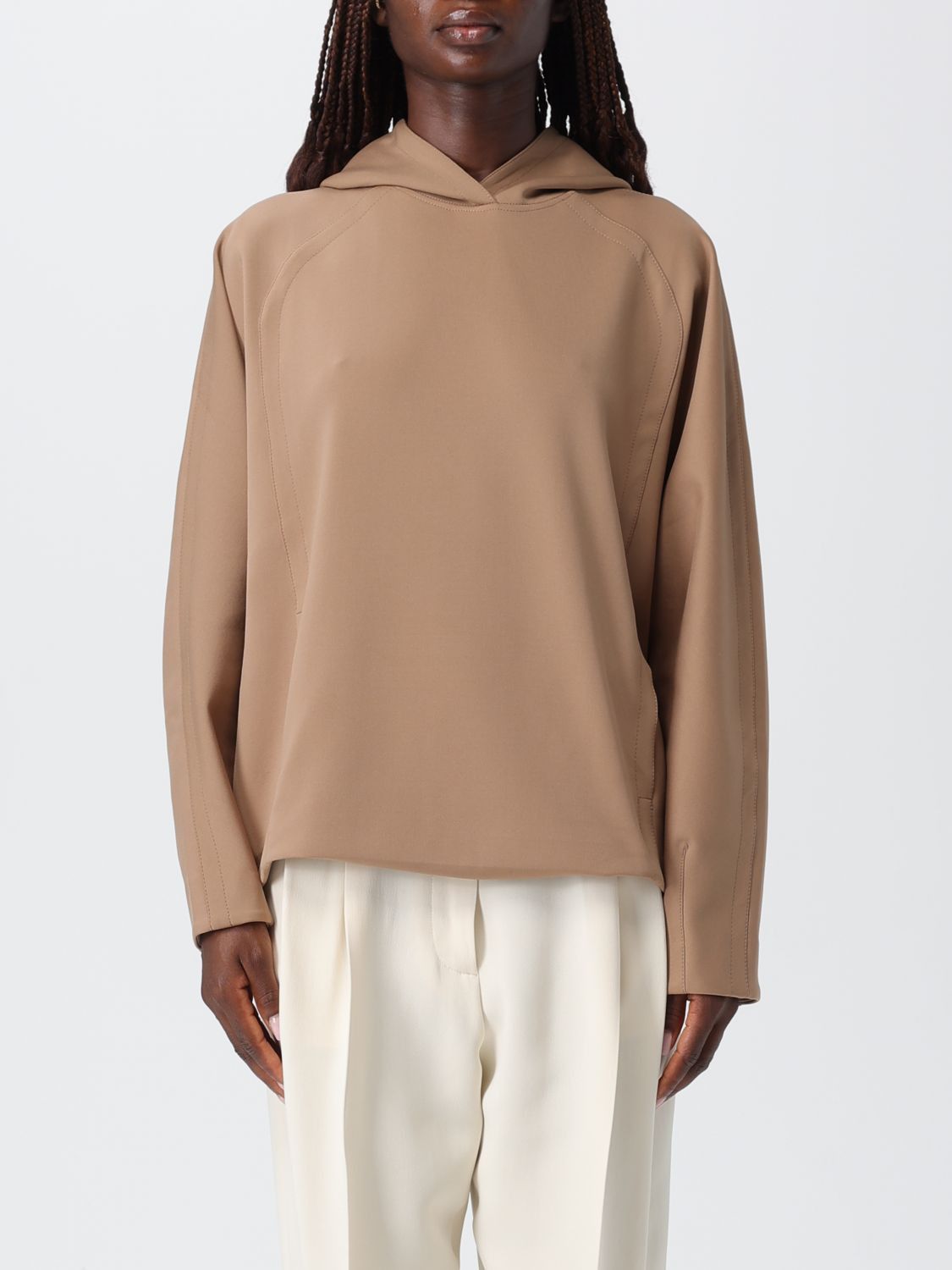 Max Mara Sweatshirt Woman Brown
