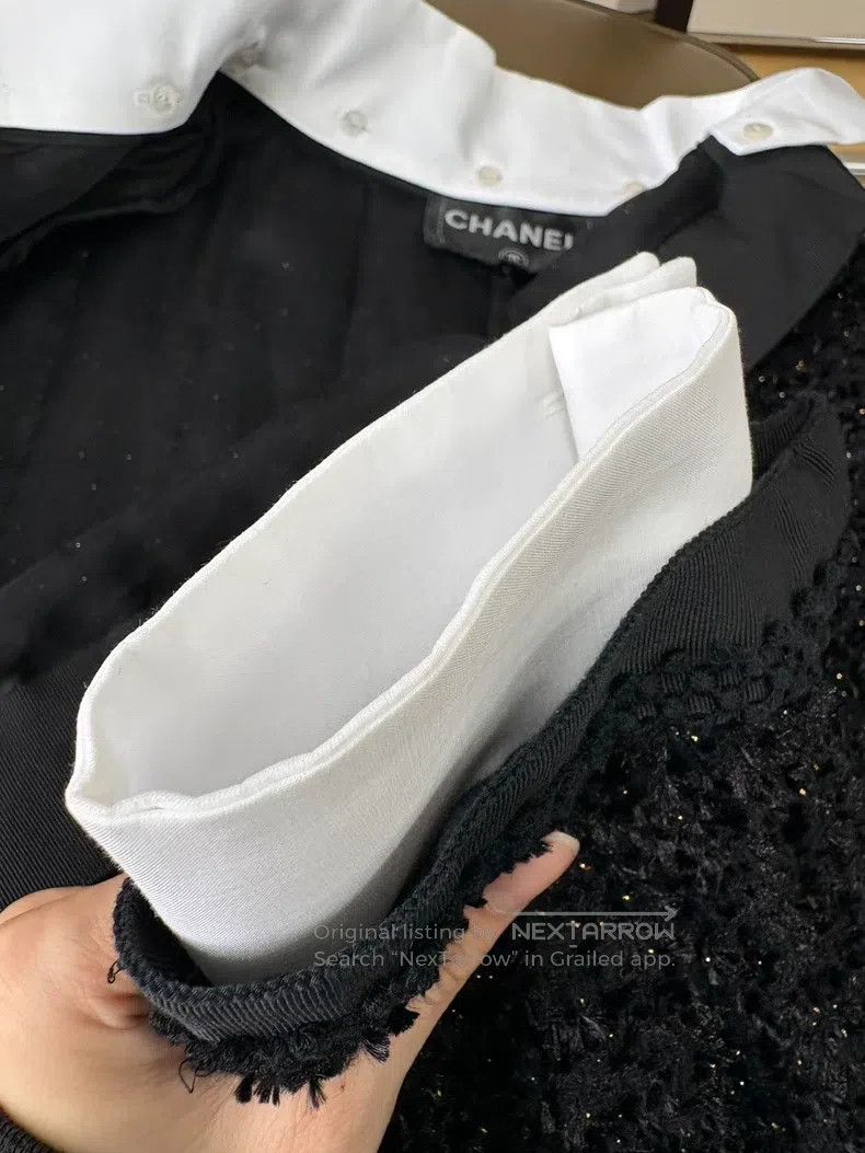 Chanel Chanel 17-year-old metropolitan series black glitter tweed Size US S / EU 44-46 / 1 - 9 Thumbnail
