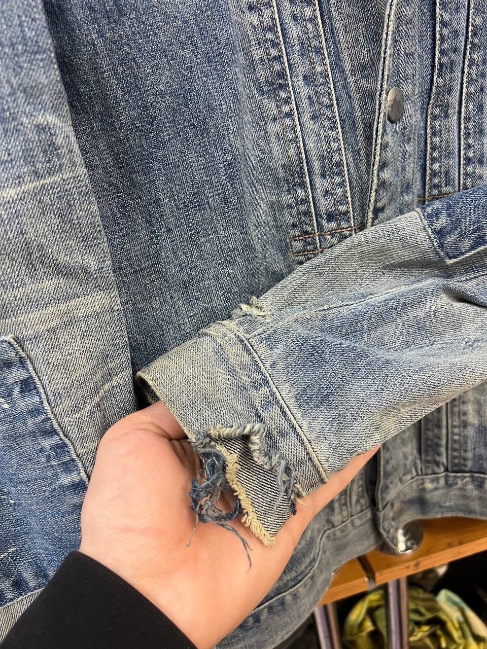 Allsaints Allsainta Distressed Avant Garde Y2K Western Vibe Jacket Size M / US 6-8 / IT 42-44 - 7 Thumbnail