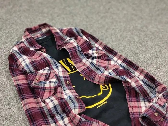 Flannel Vintage Flannel Shirt Travis Scott Style Y2K Style Size US L / EU 52-54 / 3 - 7 Thumbnail