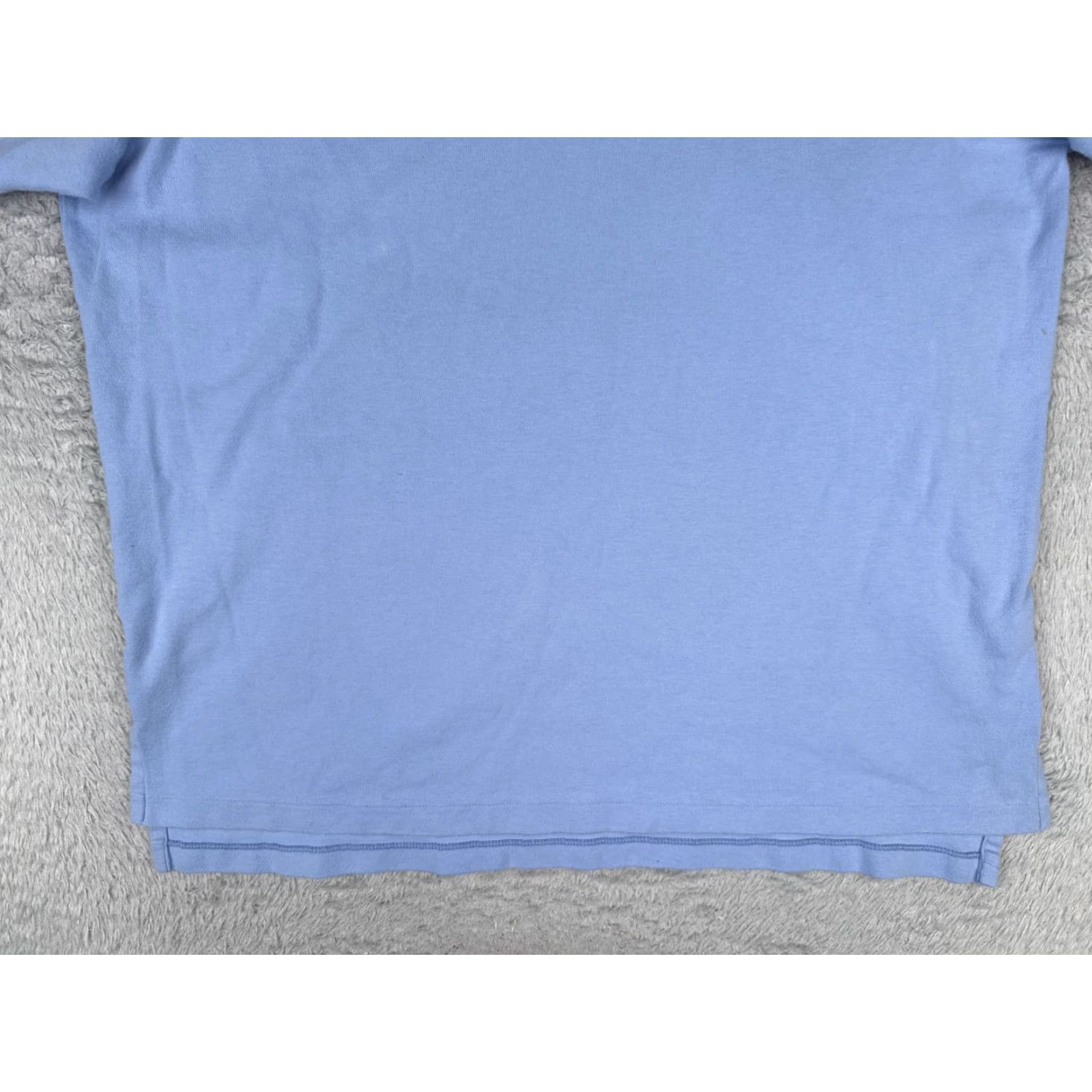 Ralph Lauren VINTAGE Ralph Lauren Polo Shirt Adult XL Blue 100% Cotton Short Sleeve Men's Polo Shirt, Regular Fit, Button Embroidered Logo, 44 Chest, 28 in Size US XL / EU 56 / 4 - 5 Thumbnail