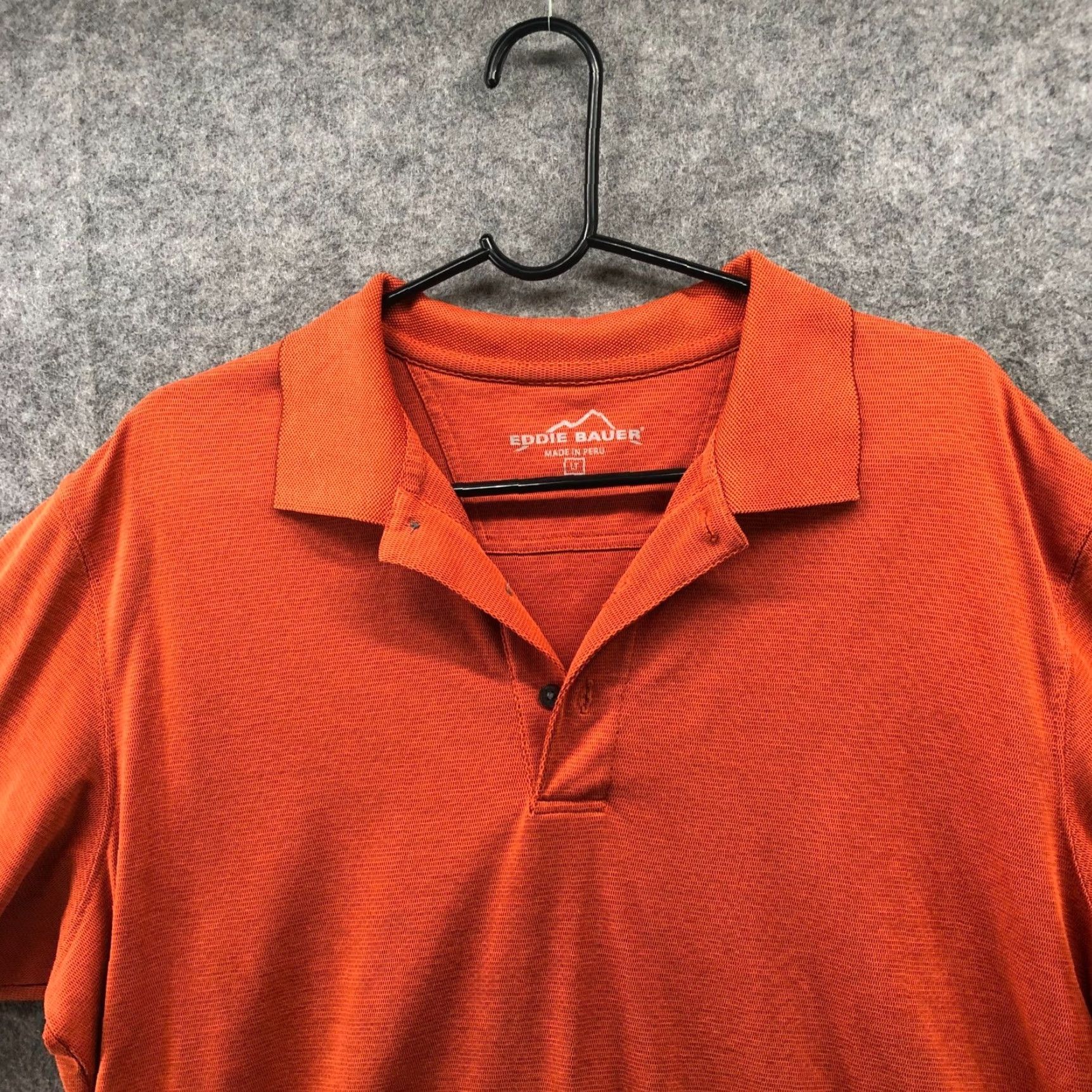 Eddie Bauer Eddie Bauer Performance Polo Shirt Mens LT Orange Short Sleeve Active Pima Size US L / EU 52-54 / 3 - 3 Thumbnail