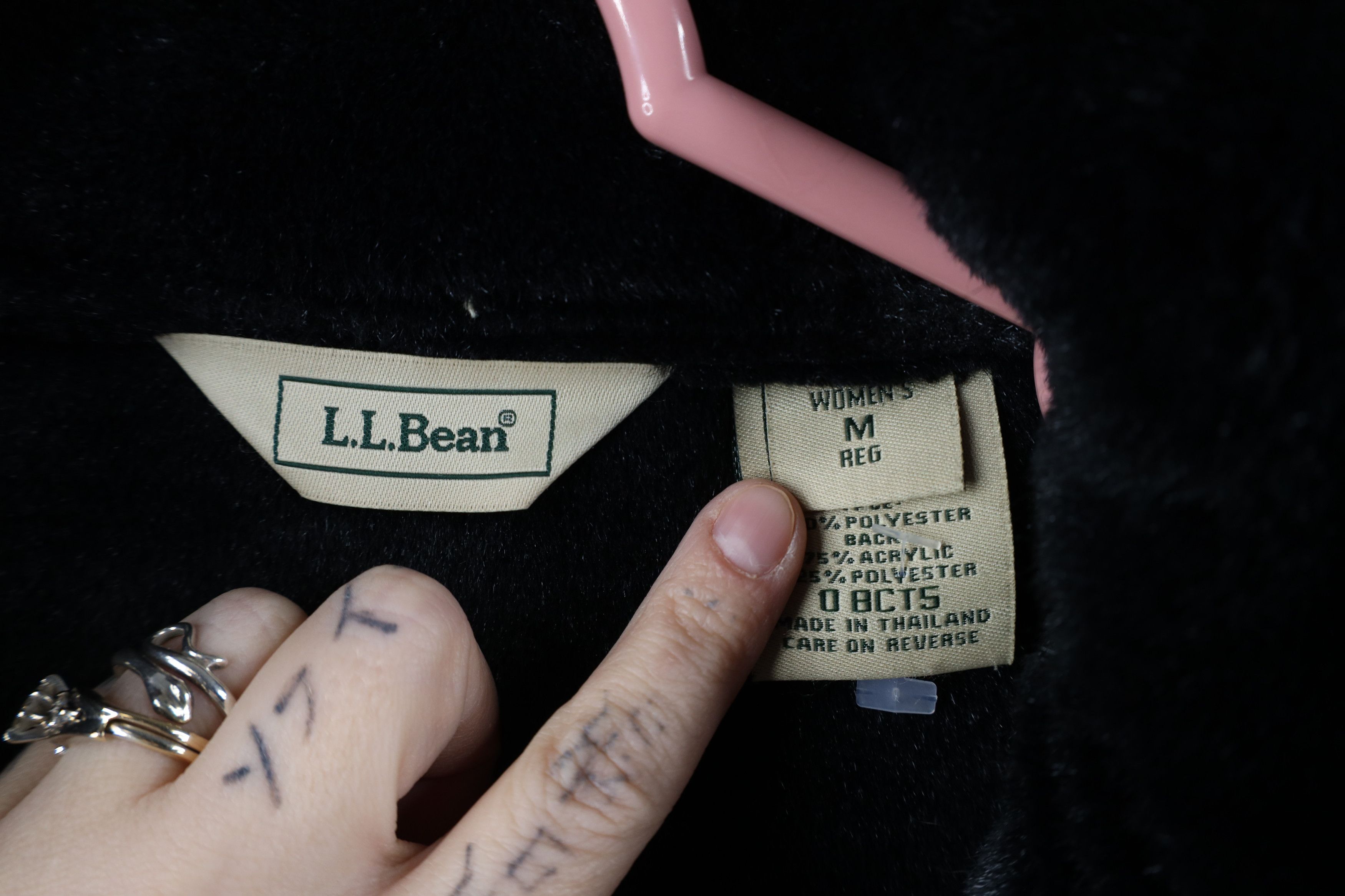 L.L. Bean × Vintage Vintage LL Bean Flower Pennylane Plush Jacket Black Size M / US 6-8 / IT 42-44 - 10 Thumbnail