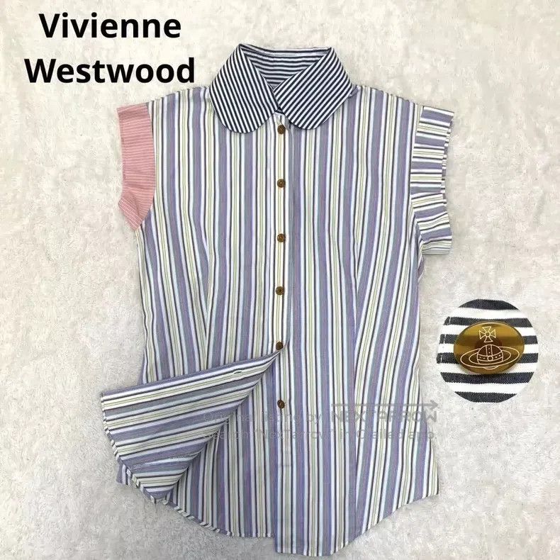 Vivienne Westwood Vivienne Westwood Striped Shirt Size M / US 6-8 / IT 42-44 - 1 Thumbnail