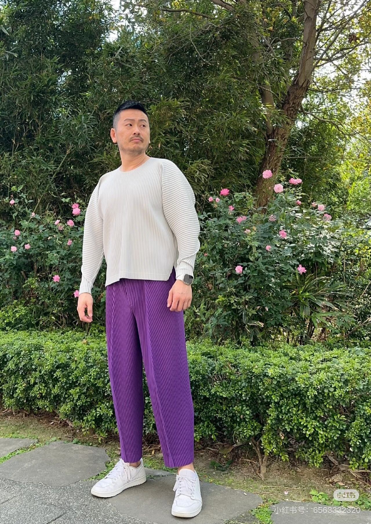 Homme Plisse Issey Miyake Issey Miyake Homme Plisse HP Long Sleeve T-shirt Size US M / EU 48-50 / 2 - 1 Thumbnail