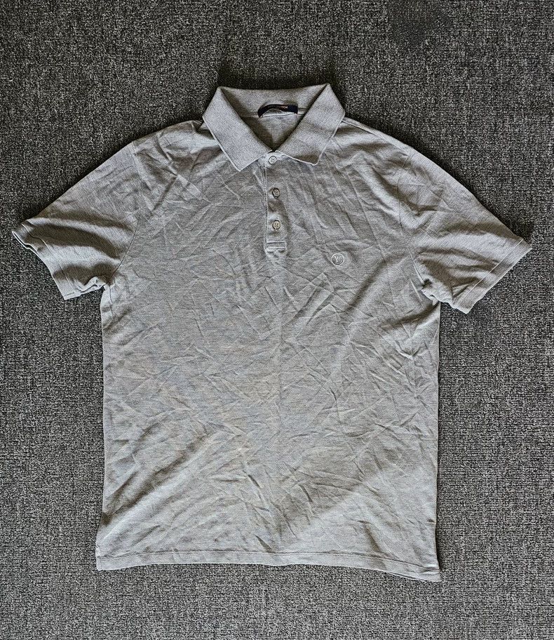 Louis Vuitton Louis Vuitton Men's Gray Short Sleeve Polo-yf Size US XL / EU 56 / 4 - 1 Thumbnail
