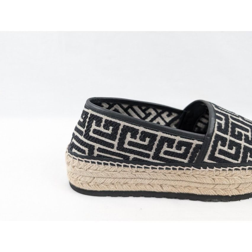 Balmain o1rshd1 Alex Jacquard Espadrilles in Ivory/Black Size US 8 / EU 41 - 4 Thumbnail