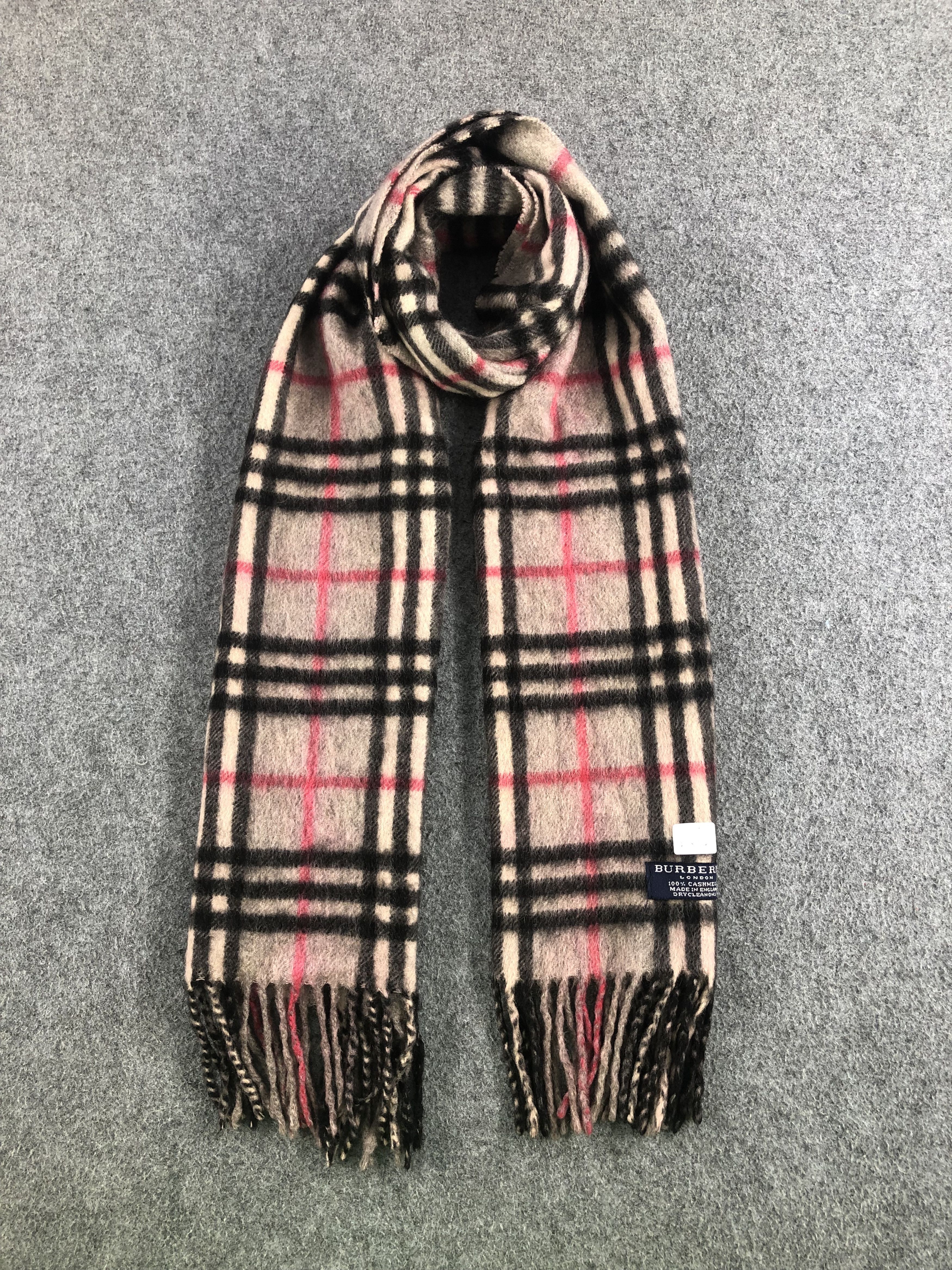 DHL EXPRESS Vintage Burberry Scarf store Muffler Wool Cashmere Wrap Shawl Vintage Accessories Authentic Luxury Gift Genuine Legit Babushka Winter