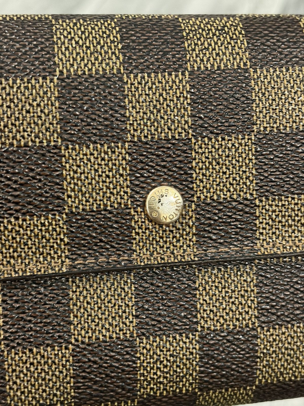 Louis Vuitton Louis Vuitton Damier Ebene Brown Check Trifold Wallet Size ONE SIZE - 4 Thumbnail