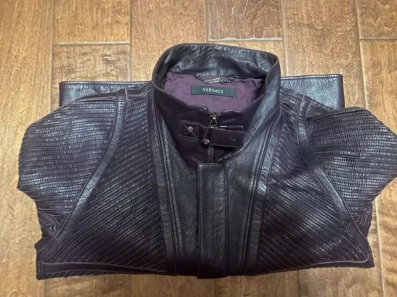 Versace Versace Runway Crafted Leather Jacket - dmc Size US M / EU 48-50 / 2 - 1 Thumbnail