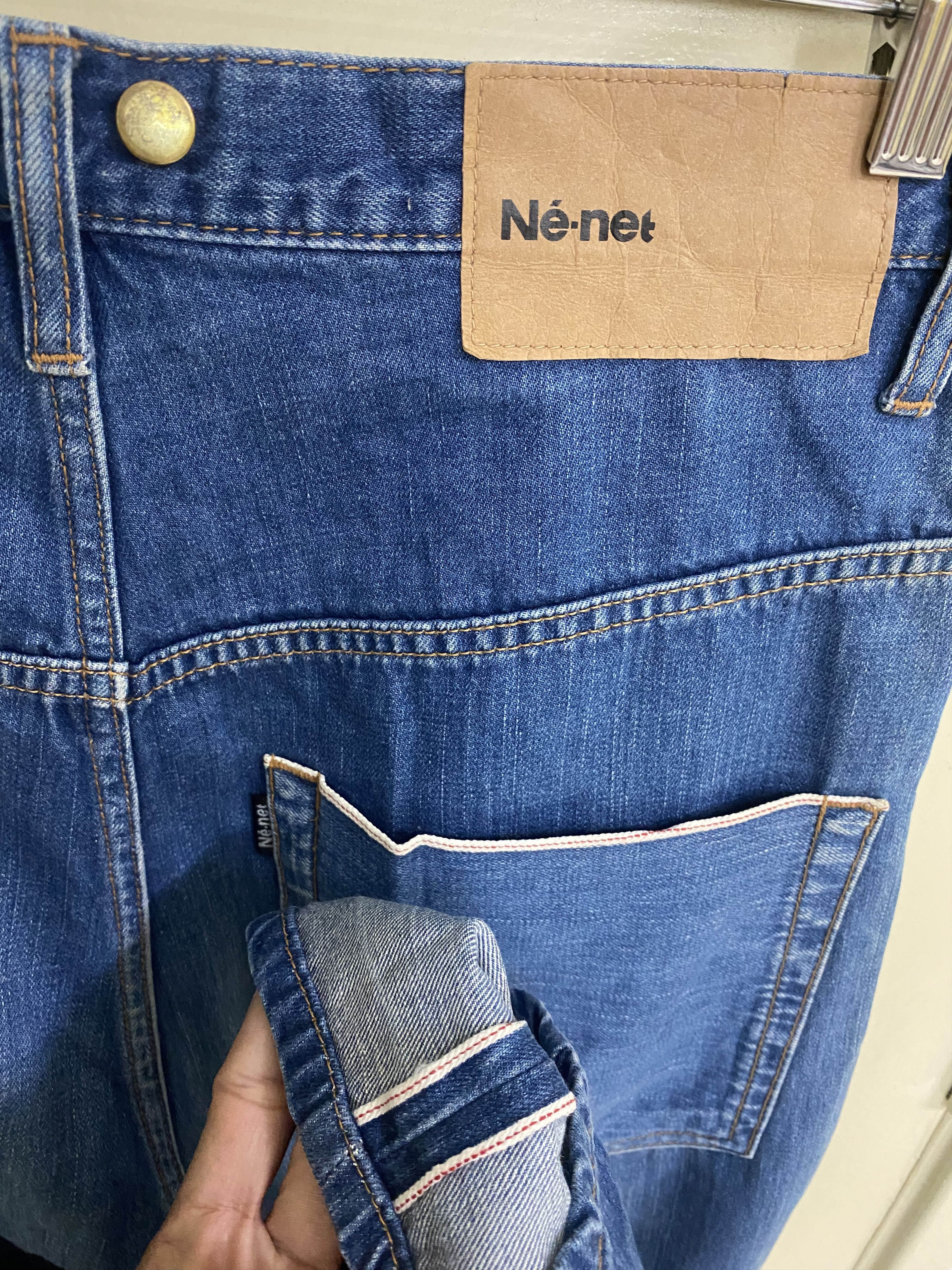 Ne-Net Issey Miyake Nenet Patch Work Selvedge Jeans Size US 32 / EU 48 - 6 Thumbnail