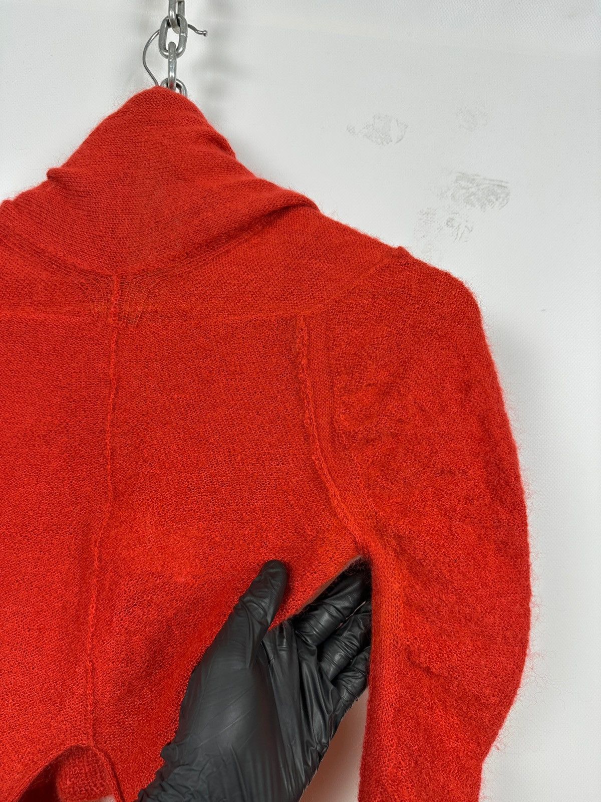 Marithe + Francois Girbaud Vintage Marithe Francois Girbaud Mohair Knit Scarf Sweater Size S / US 4 / IT 40 - 18 Thumbnail