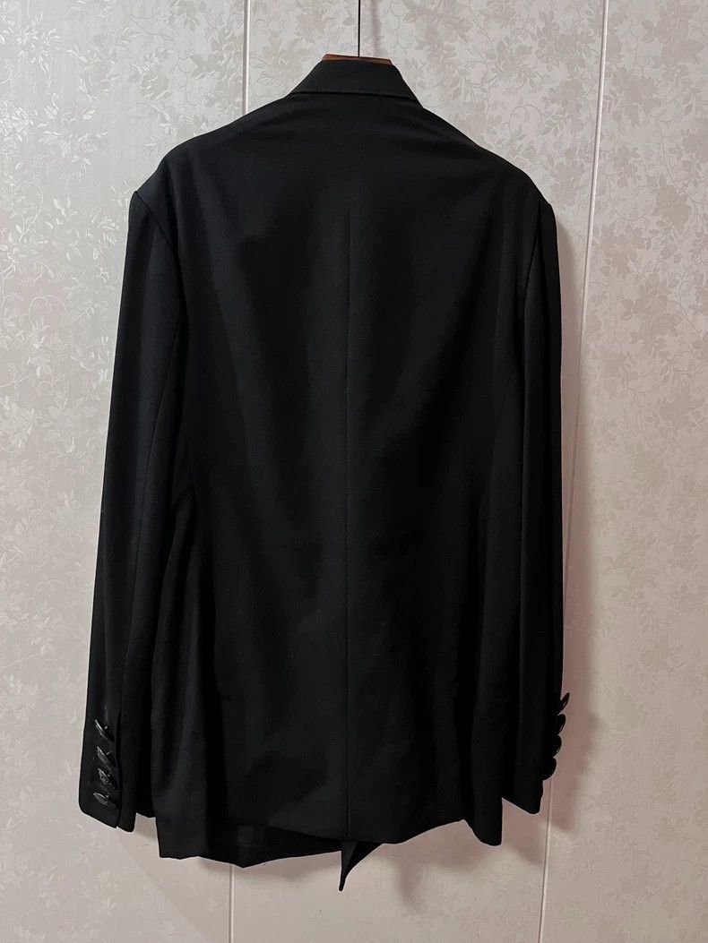 Yohji Yamamoto yohji yamamoto 19aw Black Button Jacket-2505 Size US M / EU 48-50 / 2 - 2 Thumbnail