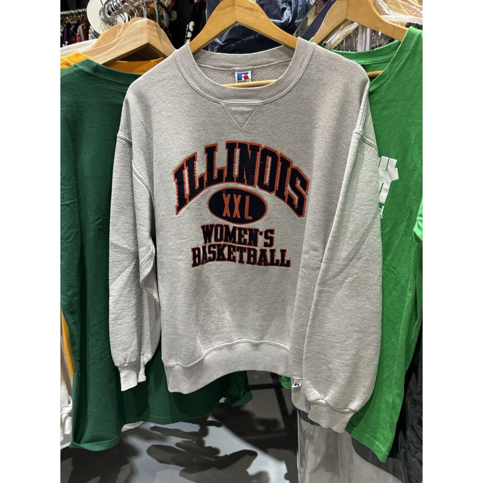 90s Illinois Basketball Russell Athletic Sweatshirt 2XL
