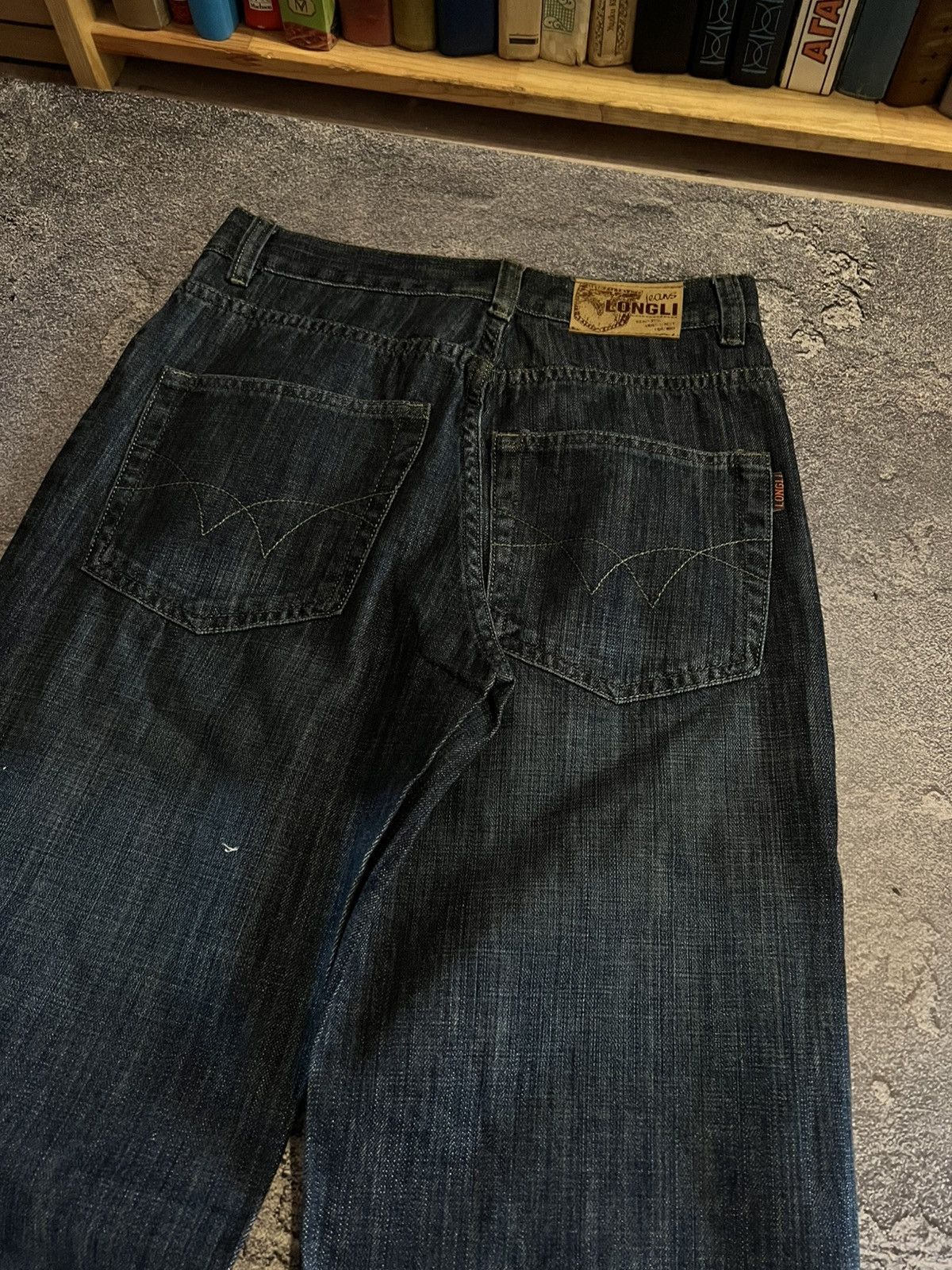 Vintage RARE Vintage Balenciaga Style Baggy Y2K Jean - Archive Avan Size US 31 - 7 Thumbnail