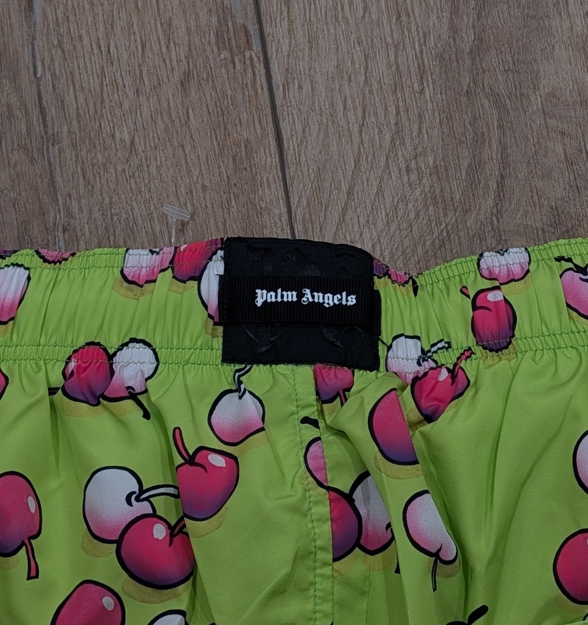 Palm Angels Palm Angels Cherries Swim Shorts Trunks Lime Multi Small Size US 30 / EU 46 - 4 Thumbnail
