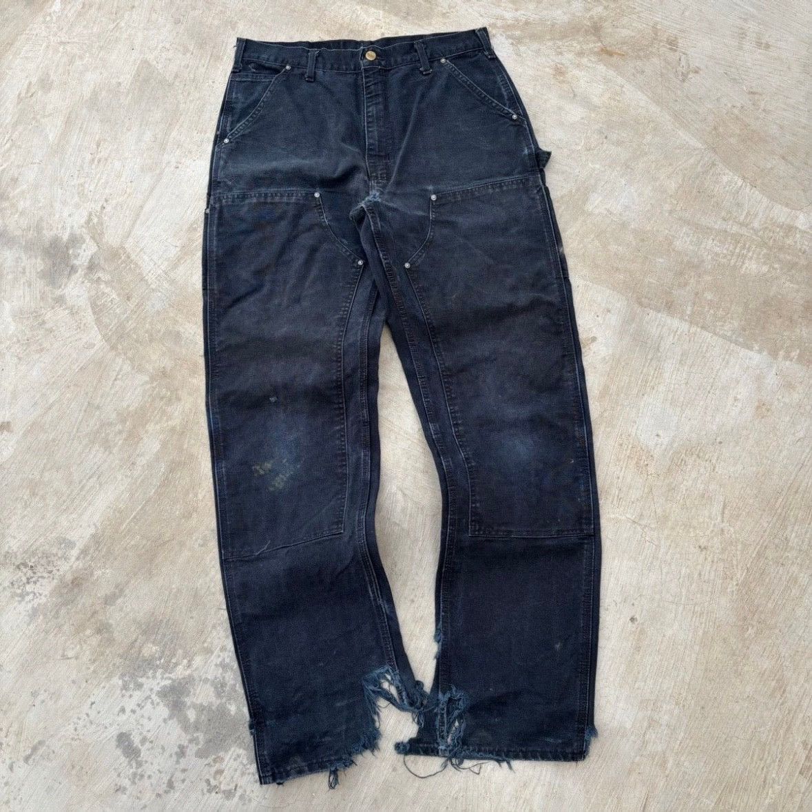 Carhartt Vintage 00s Thrashed Carhartt Double Knee Pant Size US 34 / EU 50 - 1 Thumbnail