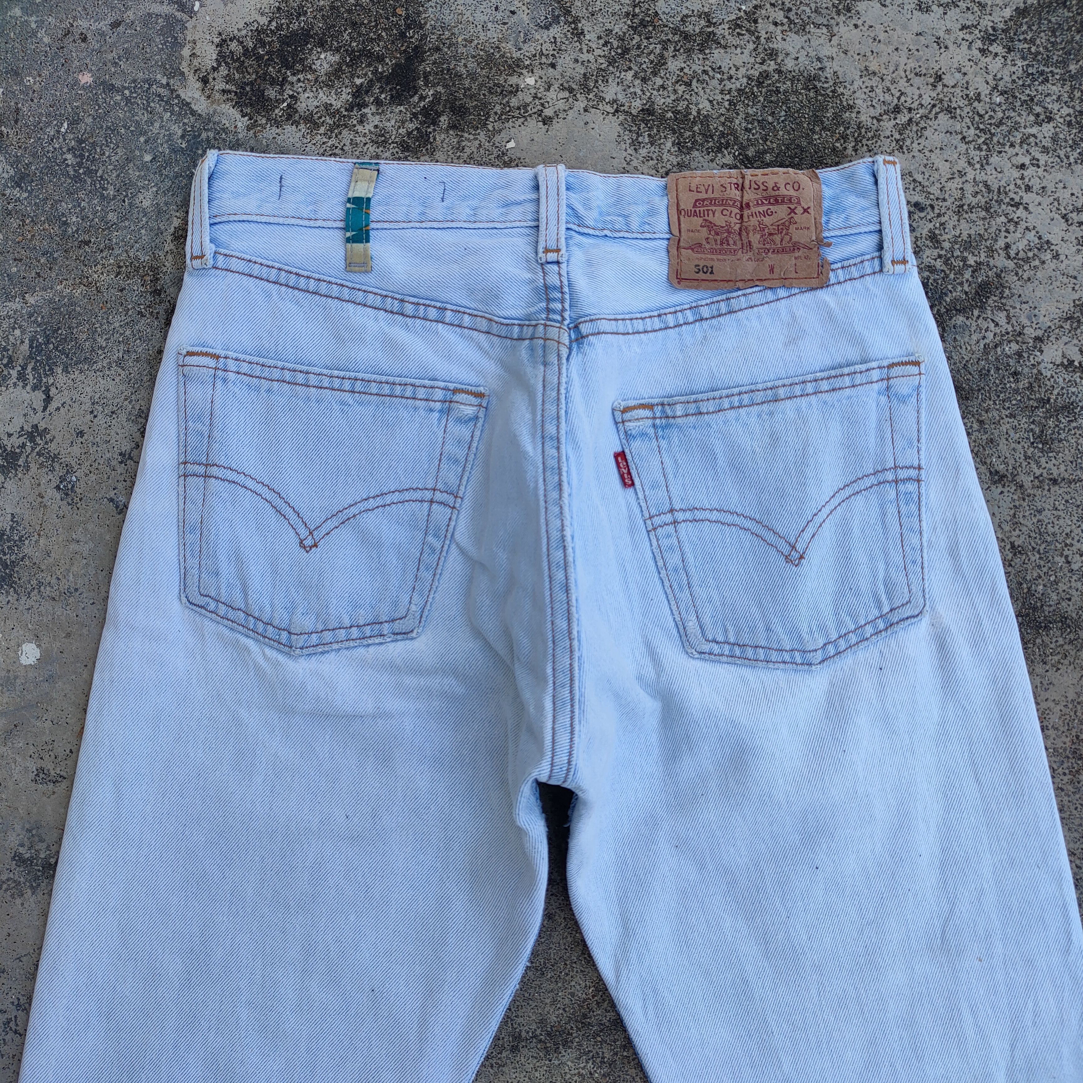 Atelier & Repairs × Jean × Levi's VINTAGE LEVI'S 501 ATELIER REPAIR JEANS DENIM PANTS Size US 27 - 10 Thumbnail