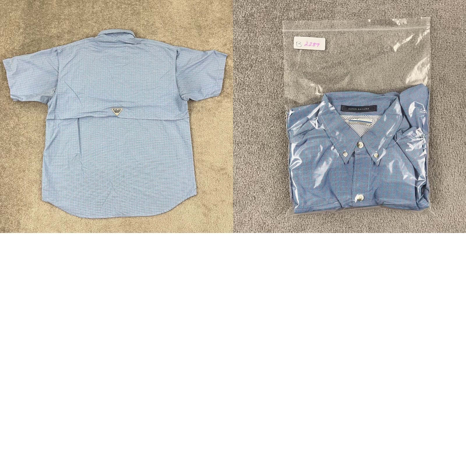 Vintage VINTAGE Columbia Men’s Short Sleeve Plaid Button-Down Shirt Omni-Shade Outdoor Fishing Casual Spring Summer Fall Winter Blue M Size US M / EU 48-50 / 2 - 8 Thumbnail