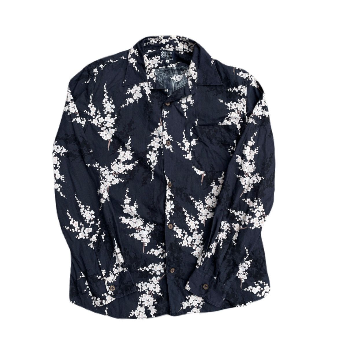 If Six Was Nine 2000s Japanese Sakura Cherry Blossom Floral Shirts Y2K Size US S / EU 44-46 / 1 - 2 Thumbnail