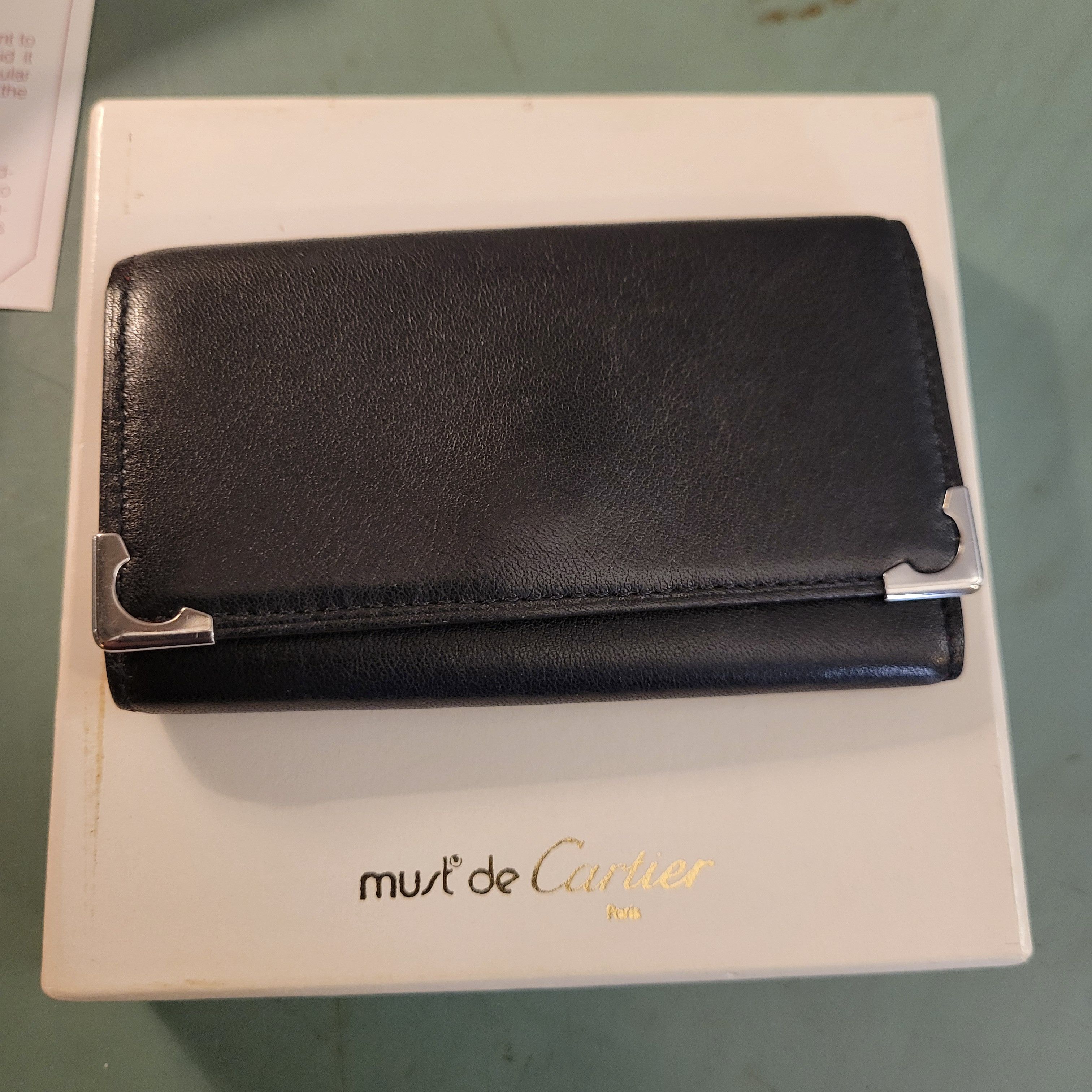 Cartier Cartier Key Case Key Holder Black Red W/ Box Full Inclusion Size ONE SIZE - 3 Thumbnail