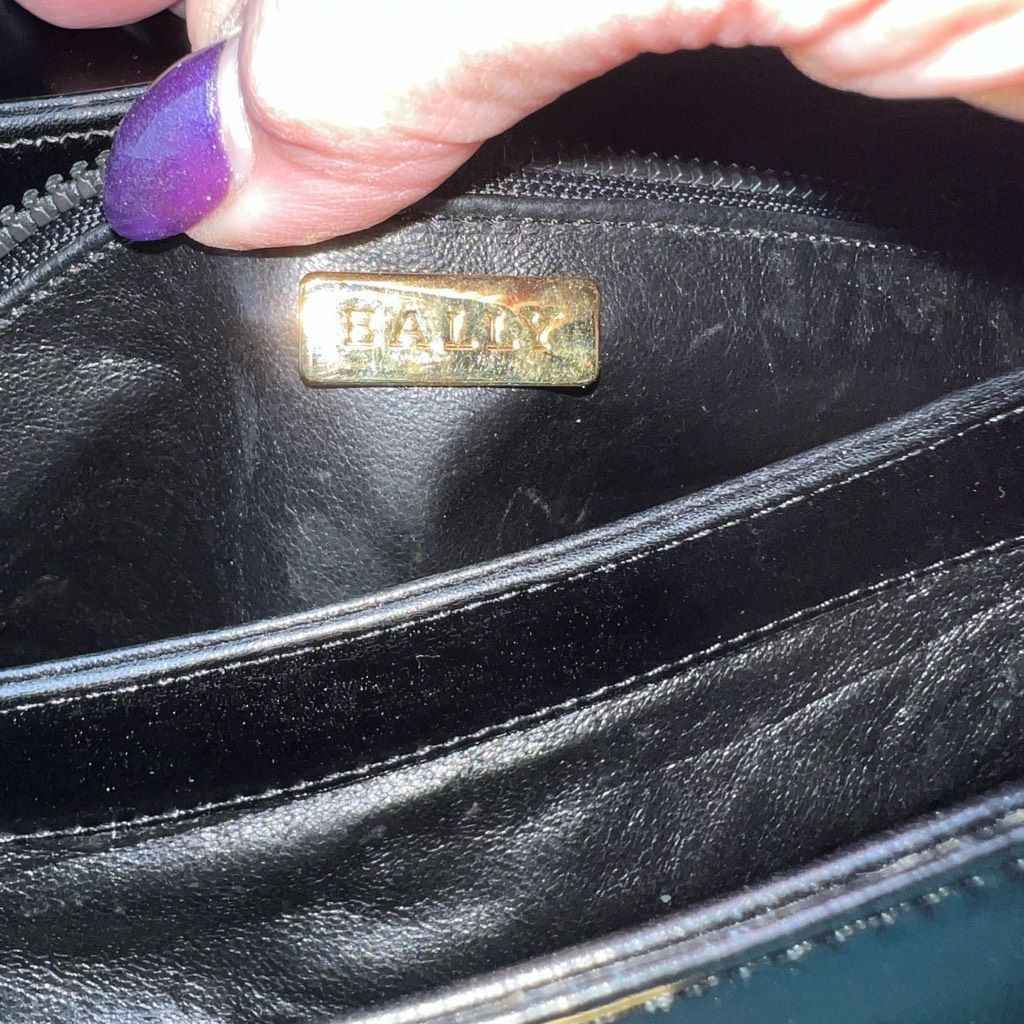 Bally Bally Vintage Structured Lambskin Bag with Brushed Gold Turn Lock Closure Size ONE SIZE - 11 Thumbnail