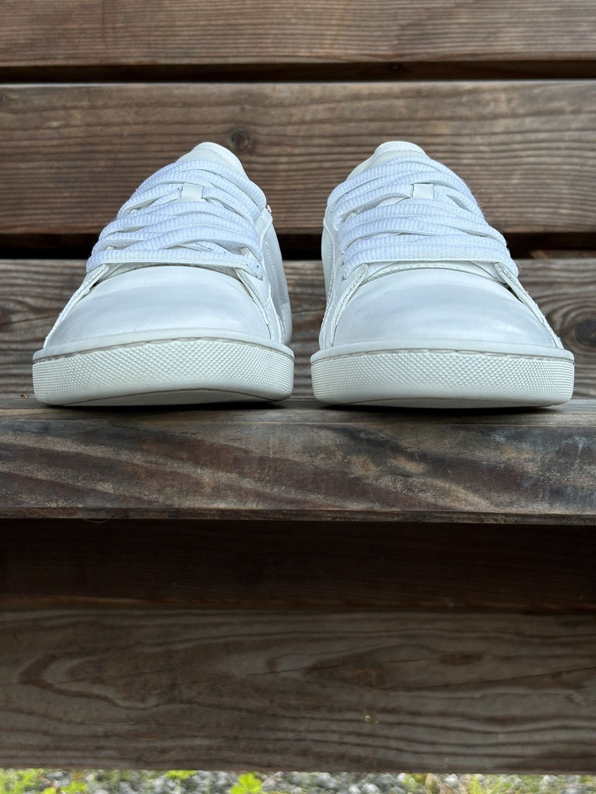 Saint Laurent Paris YSL Paris SL/01 Signature Court Classic Leather Low Top Sneaker Shoes Trainers Size US 10 / IT 40 - 15 Thumbnail