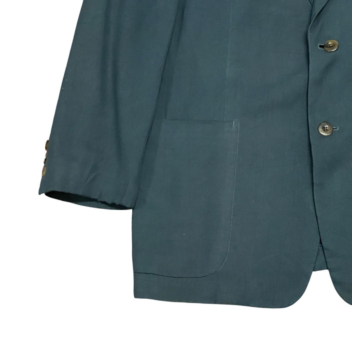 Burberry Vintage Burberrys 100% Silk Single Breasted Blazer Jacket Size US L / EU 52-54 / 3 - 6 Thumbnail