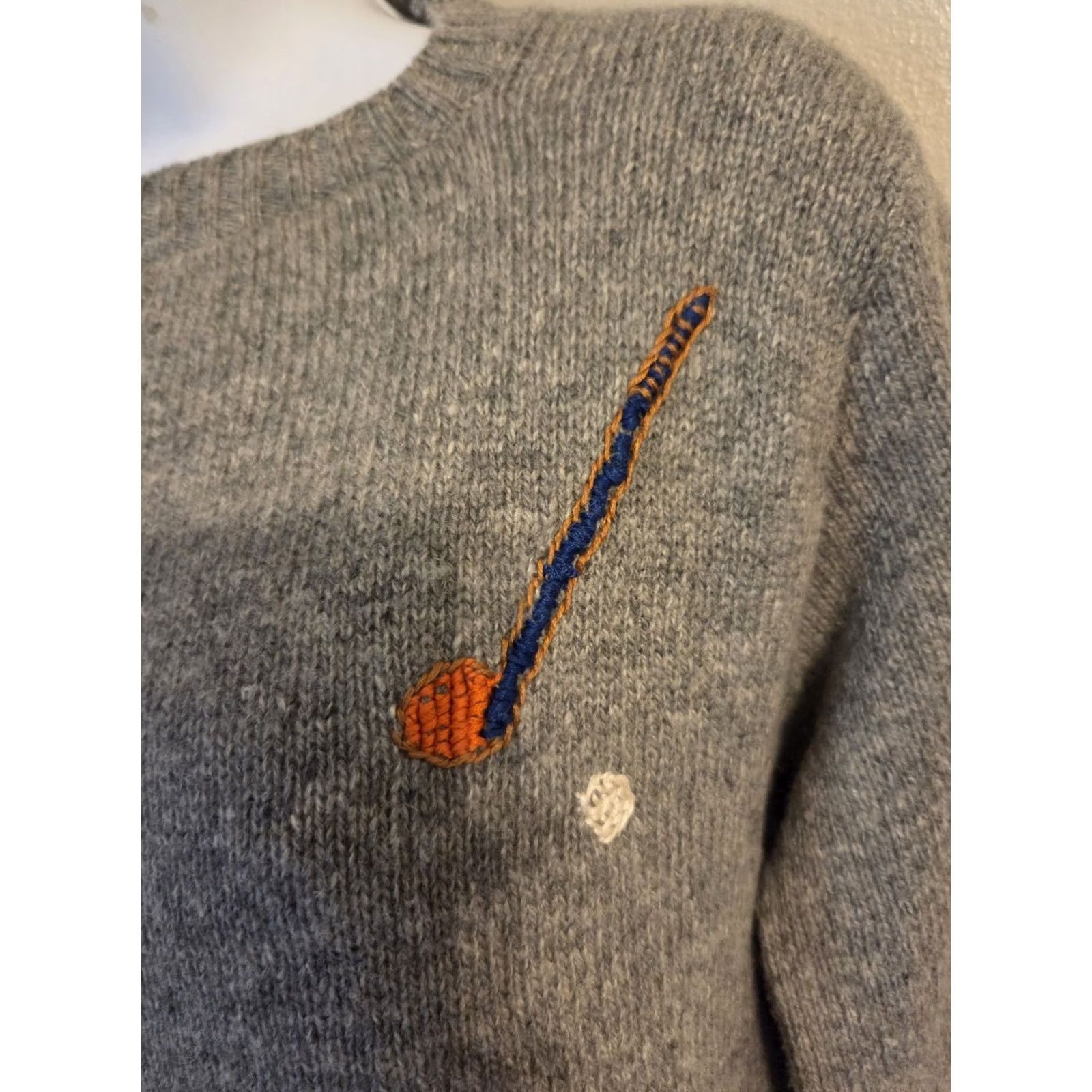 Vintage VINTAGE Scotch Nap Old Colony Front Nine Back Nine Gray Sweater Shirt Womens XS Regular Wool Blend 1980s US Size S / US 4 / IT 40 - 3 Thumbnail