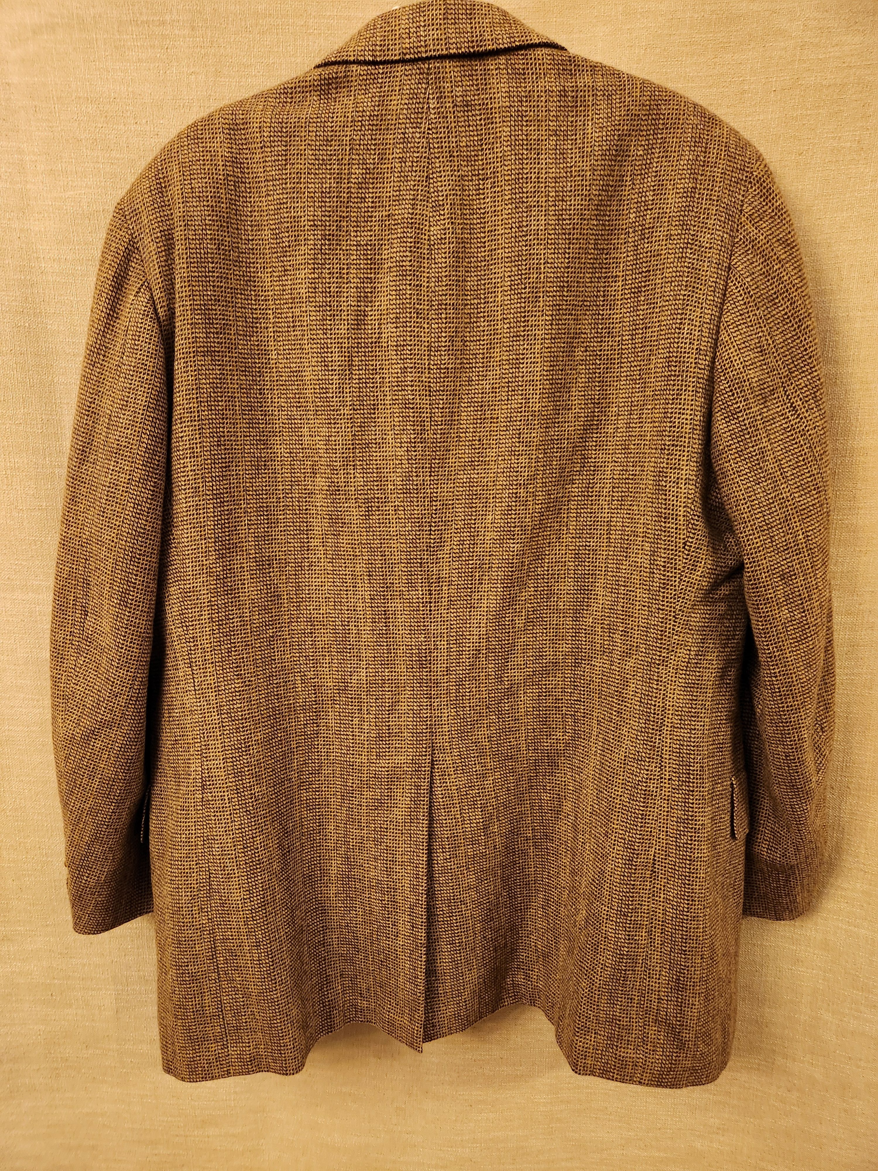 Oxxford Clothes Vintage Tweed 2 Button Mod Men's Blazer Size 46R - 2 Thumbnail