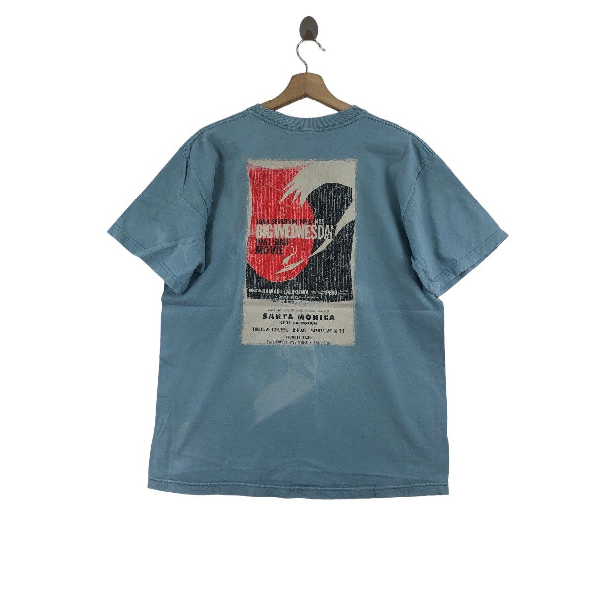 Vintage 90s JOHN SEVERSON Big Wednesday Surf Movie T-Shirt