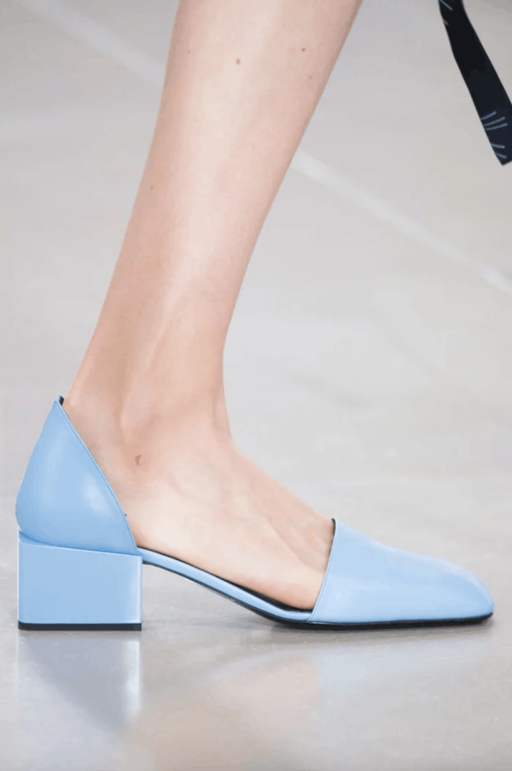 Jil Sander Jil sander 2016 runway way light blue leather slip on Size US 7 / IT 37 - 2 Thumbnail