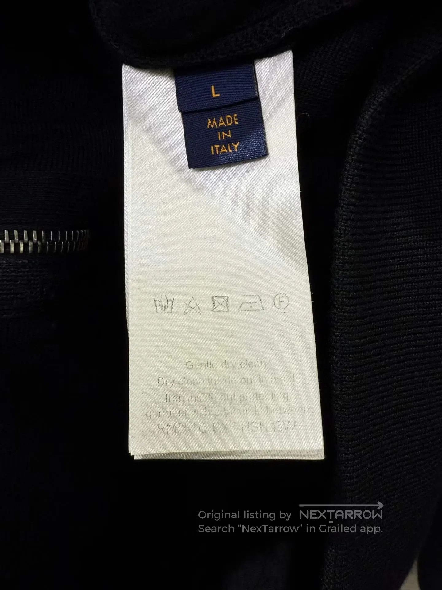 Louis Vuitton Louis Vuitton Black Texture Full Logo Cotton Filled Jacket Size US L / EU 52-54 / 3 - 3 Thumbnail