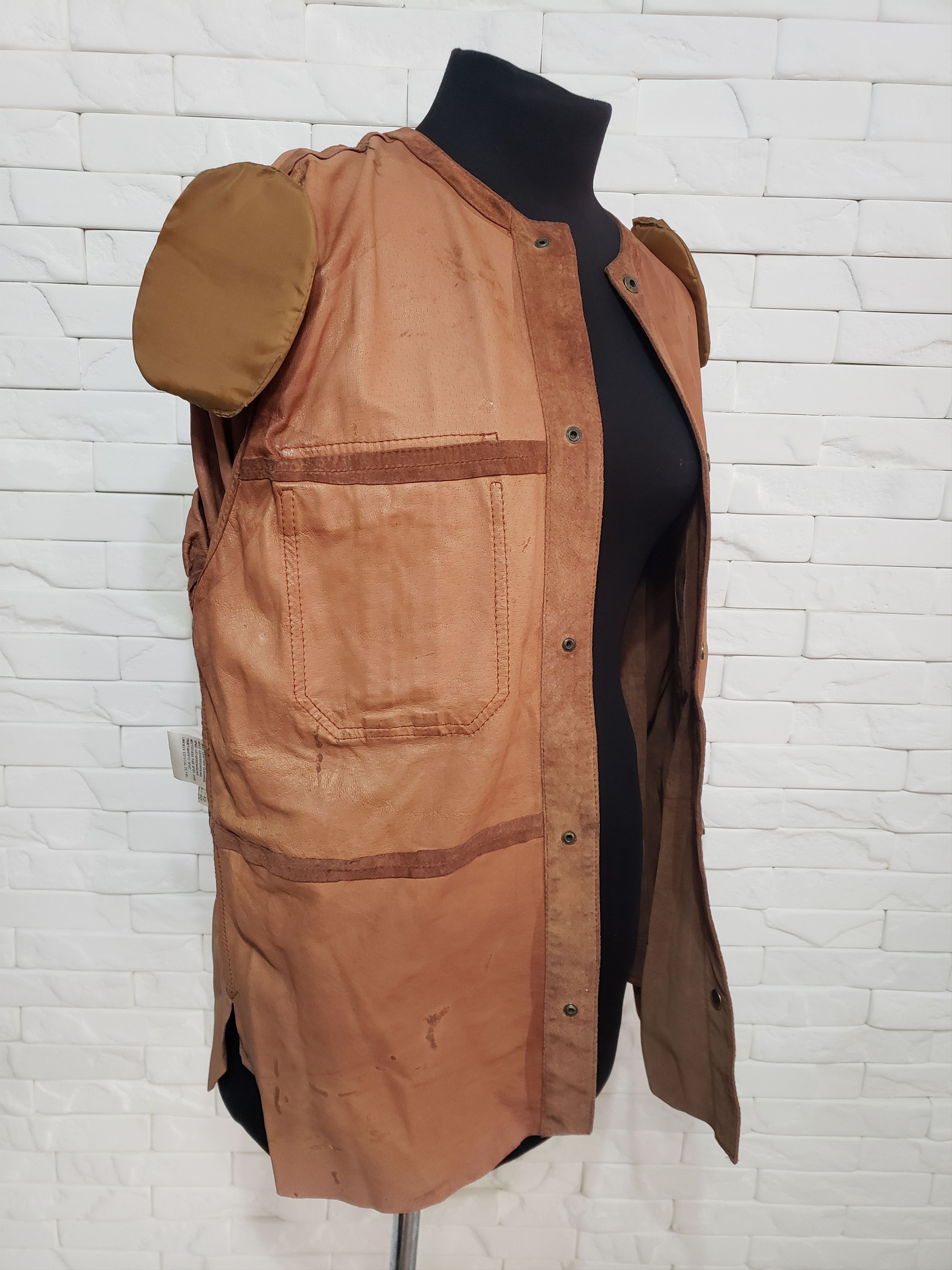 Genuine Leather Stylish women's shirt made of genuine suede. Size XXL / US 16-18 / IT 52-54 - 8 Thumbnail