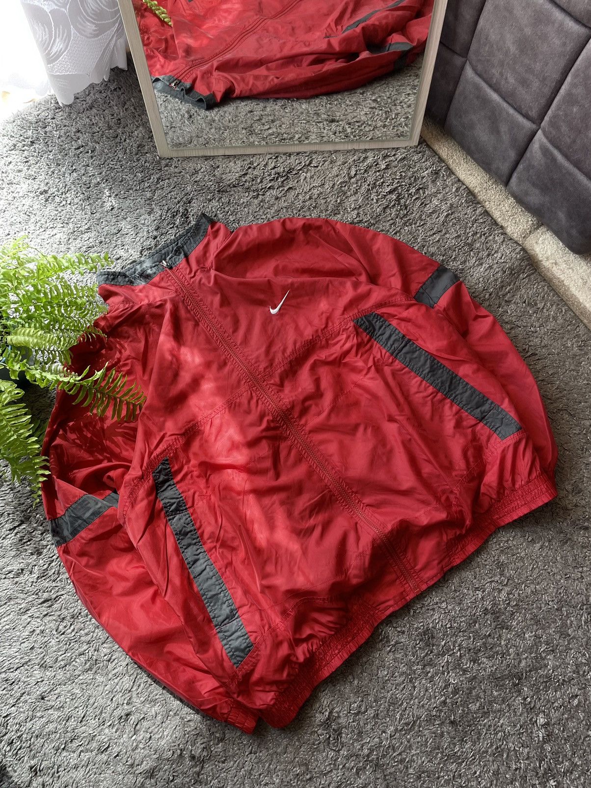 Nike × Vintage 90s Nike Vintage Jacket Streetwear Rare Big Logo Swoosh Size US XL / EU 56 / 4 - 11 Thumbnail