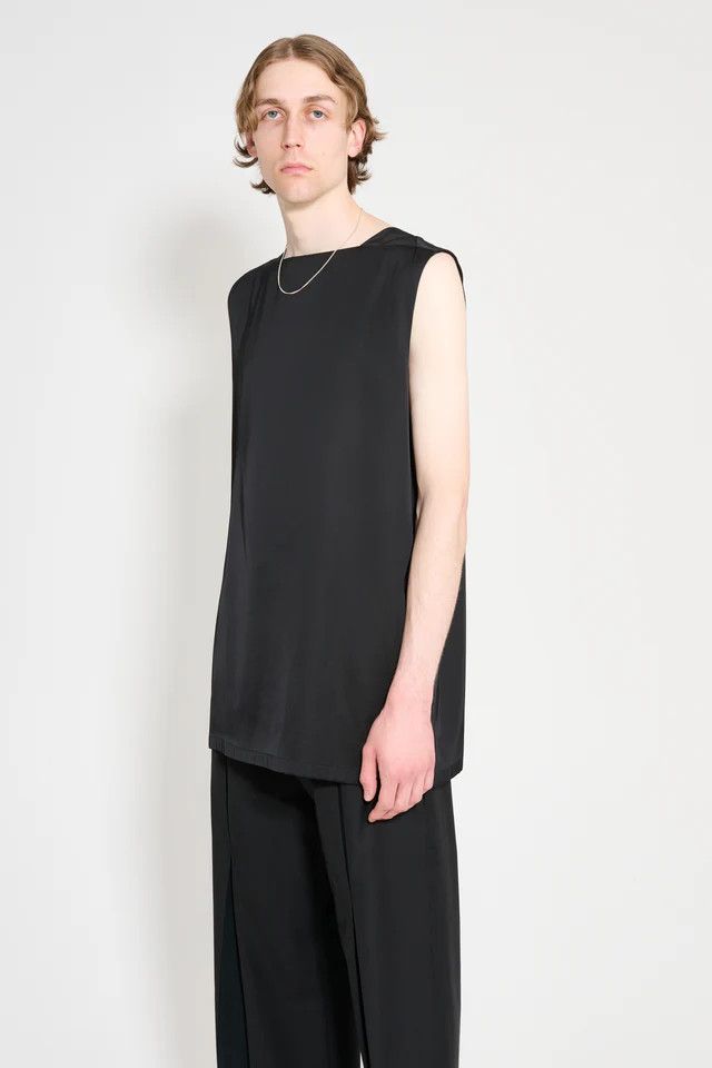 Jil Sander o1y1124 Sleeveless Tank Top in Black Size US XS / EU 42 / 0 - 3 Thumbnail
