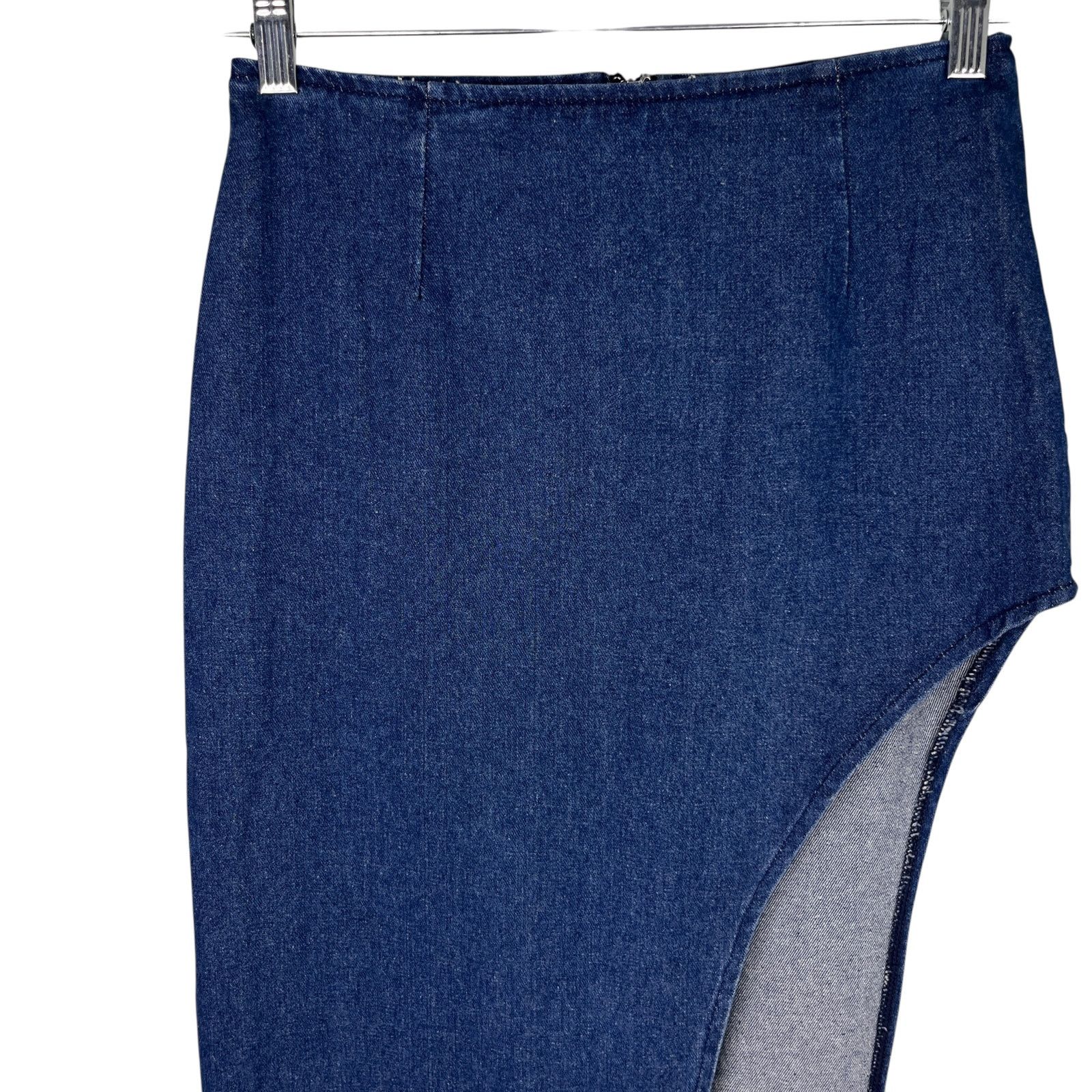 superdown Superdown Tirza Maxi Skirt Denim 24 New Size 24" / US 00 / IT 34 - 7 Thumbnail