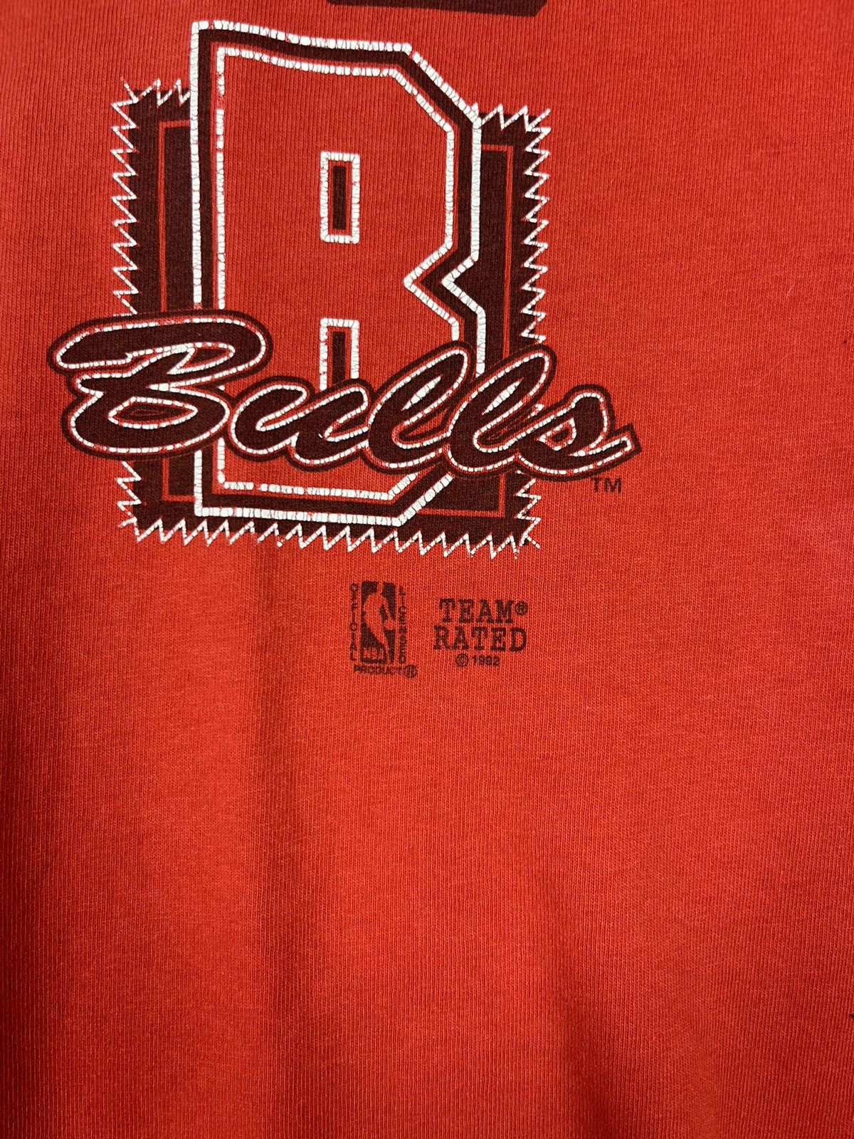 NBA Chicago Bulls NBA Vintage 1992 Red T Shirt XL Size US XL / EU 56 / 4 - 5 Thumbnail