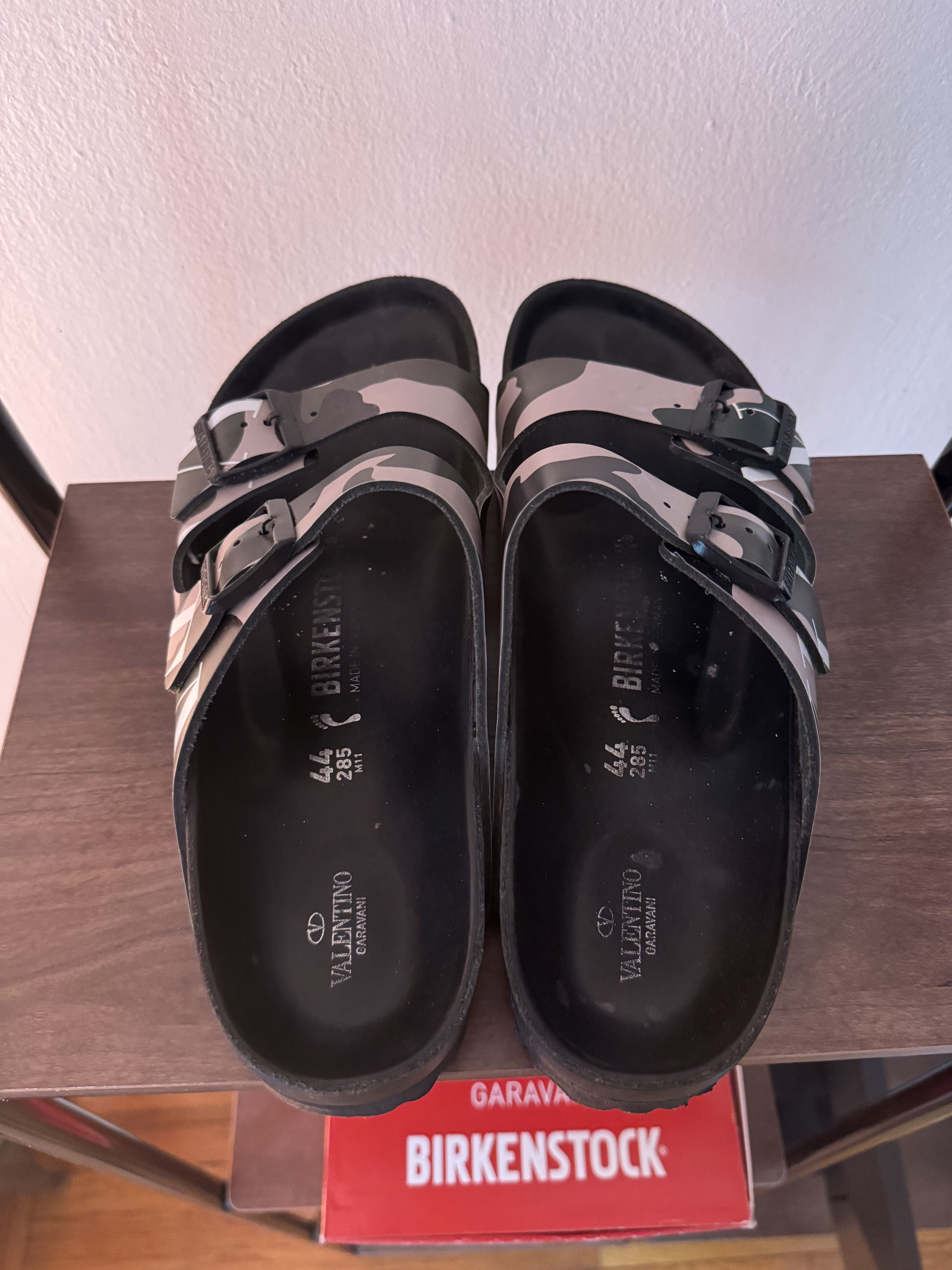 Birkenstock Valentino Garavani x Birkenstock "VLTN" Camo Sandals Size US 11 / EU 44 - 4 Thumbnail