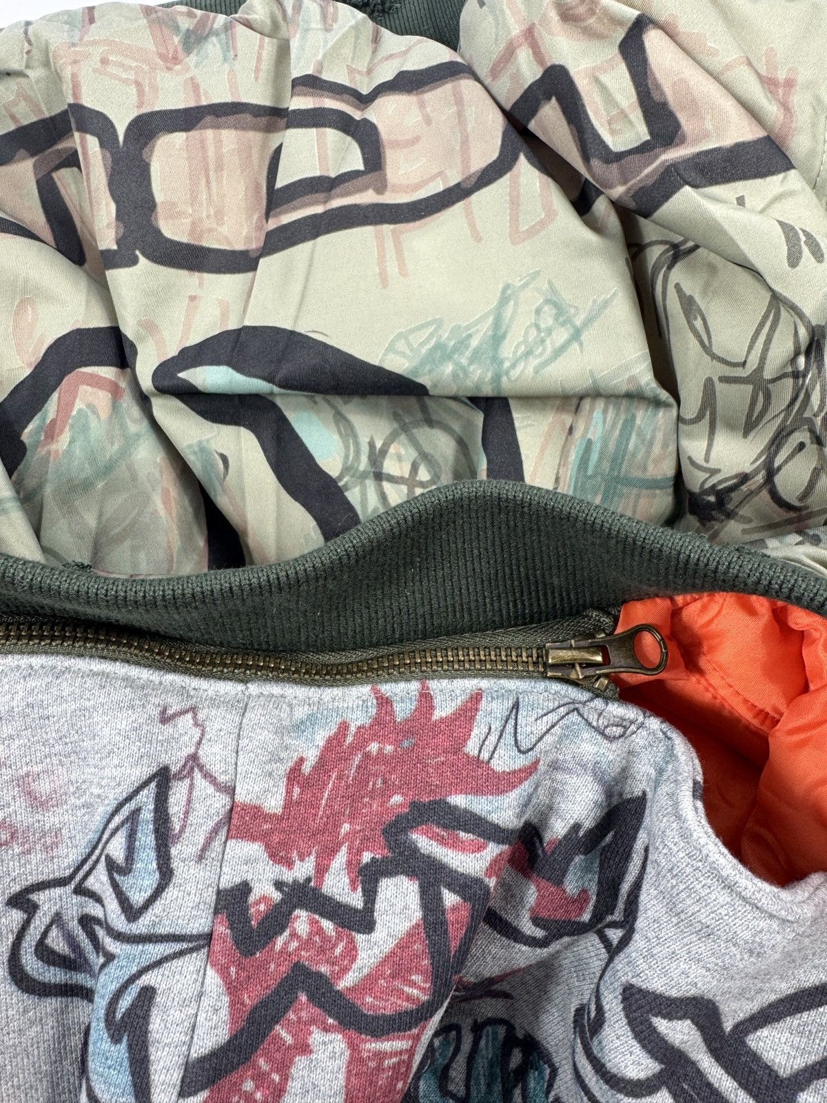 Mowalola NEW YORK GRAFFITI OVERSIZED REVERSIBLE JACKET Size US XL / EU 56 / 4 - 6 Thumbnail