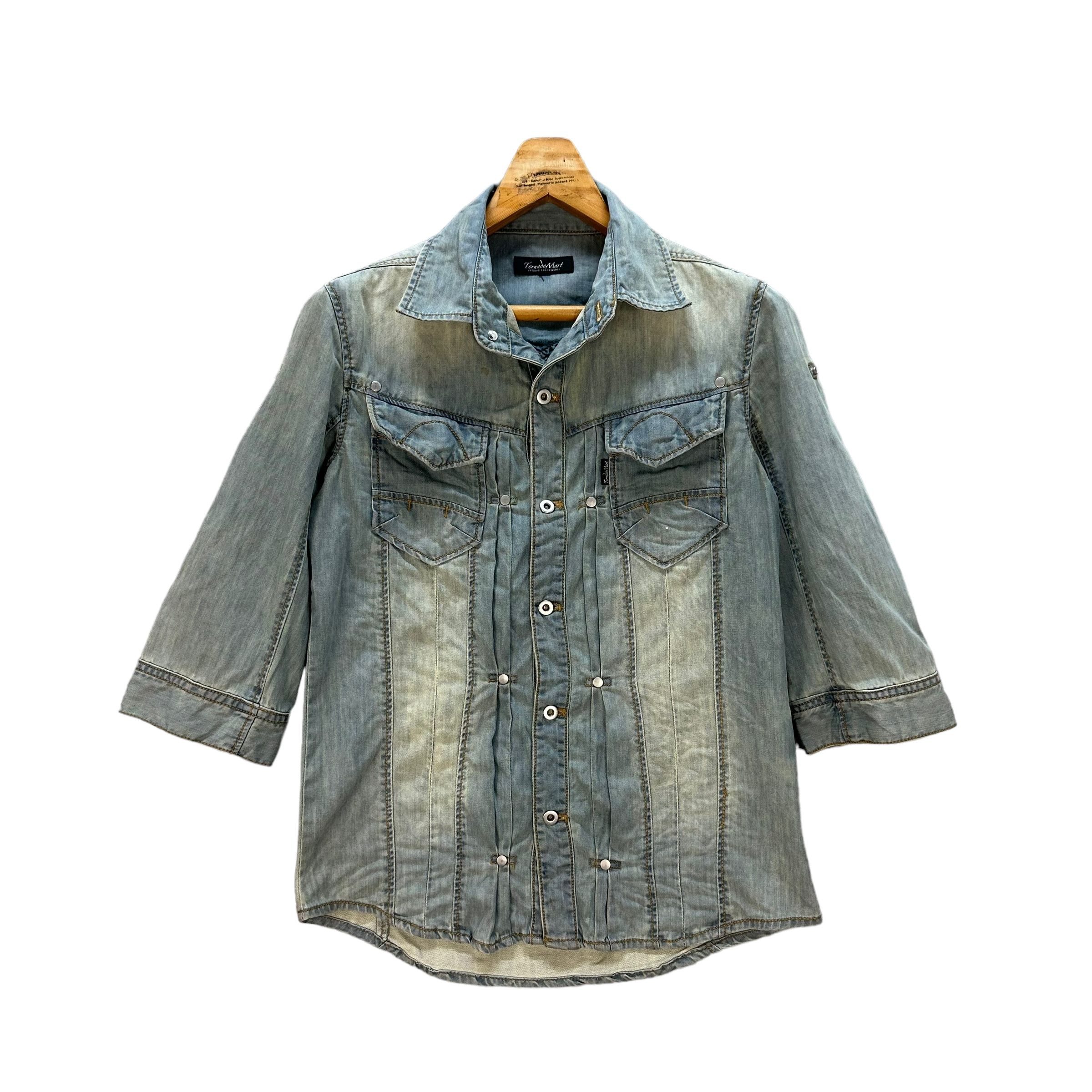 TORNADO MART 3Q SLEEVE SOFT DENIM JACKET/CHAMBRAY #8768-025