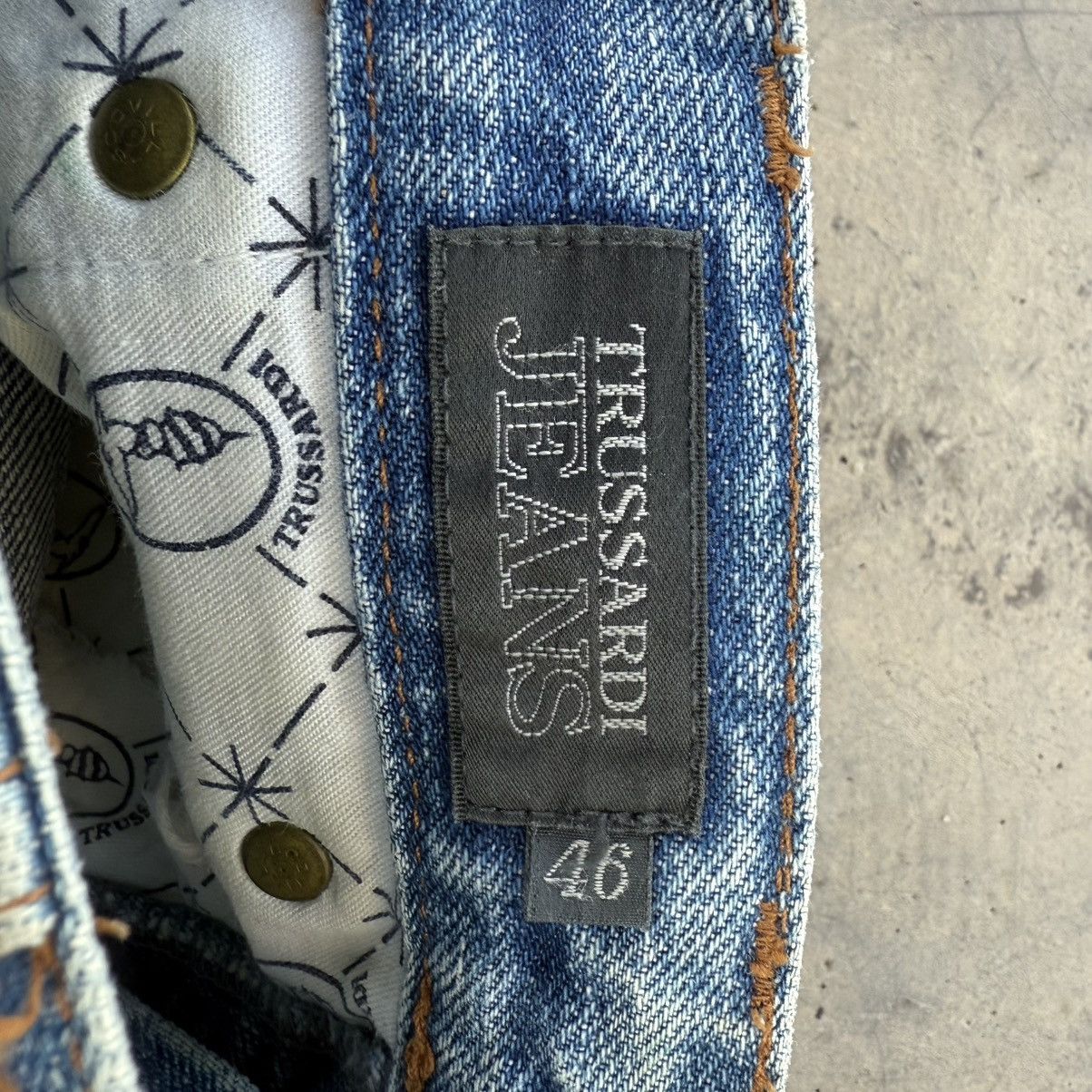 Trussardi Vintage trussardi distressed faded jeans pants Size US 30 / EU 46 - 13 Thumbnail