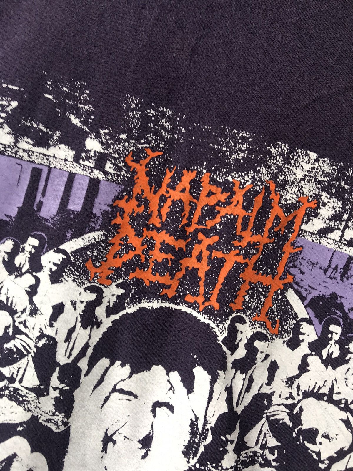Band Tees × Vintage Vintage 90s Naplam Death Shirt Size US XL / EU 56 / 4 - 3 Thumbnail