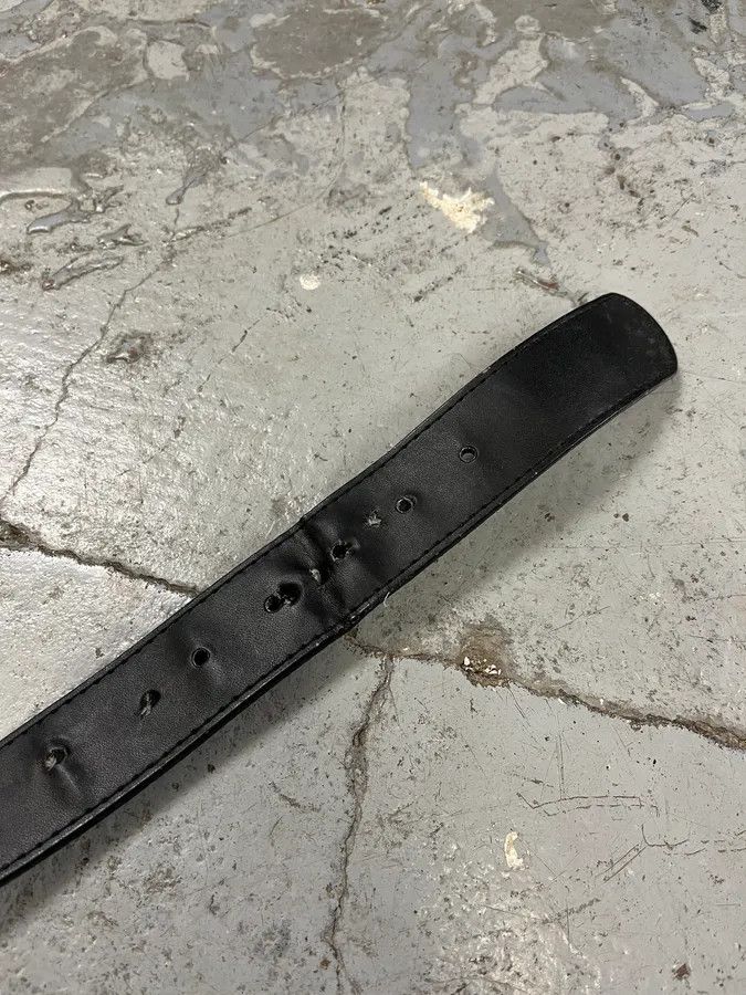 Dsquared2 2000s Dsquared2 Colorful Flowers Black Leather Belt Size ONE SIZE - 6 Thumbnail