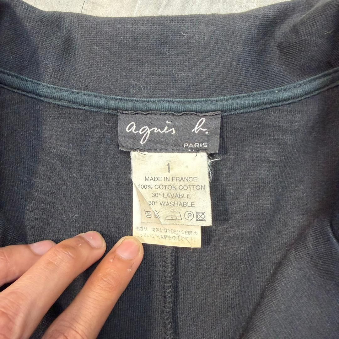 agnes b. Vintage Agnès B. Minimalist Black Tailored Blazer Jacket Size XS / US 0-2 / IT 36-38 - 7 Thumbnail